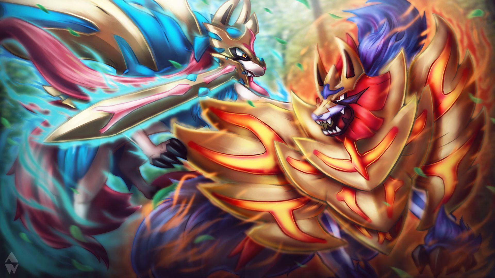 Zacian and Zamazenta