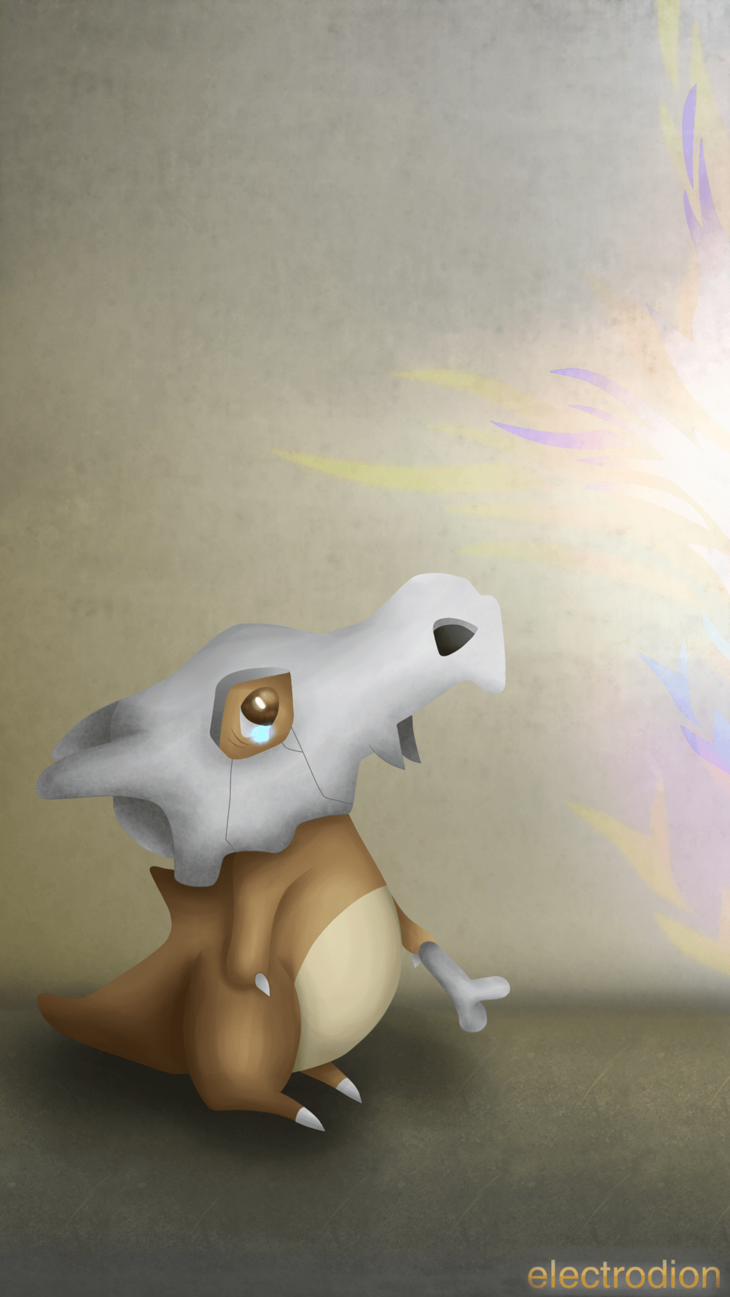 Remake: Cubone Smartphone Wallpapers [QHD] by electrodion