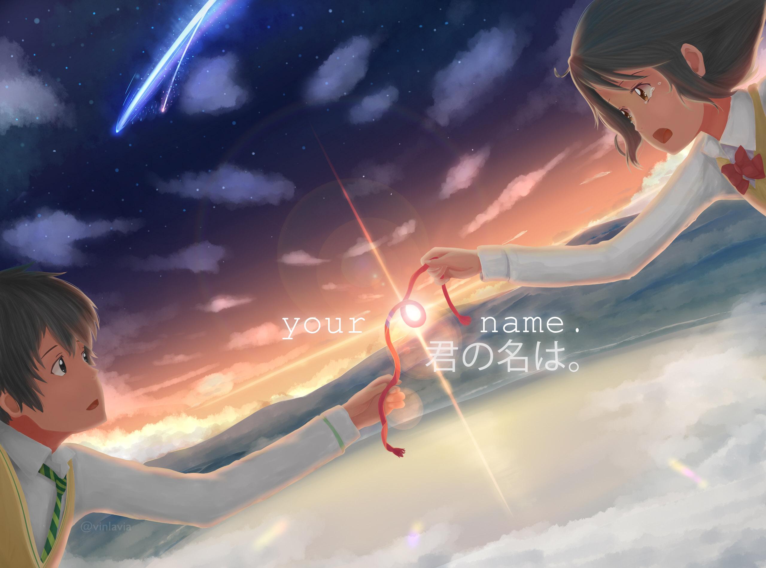 Wallpapers : Kimi no Na Wa, Miyamizu Mitsuha, Tachibana Taki