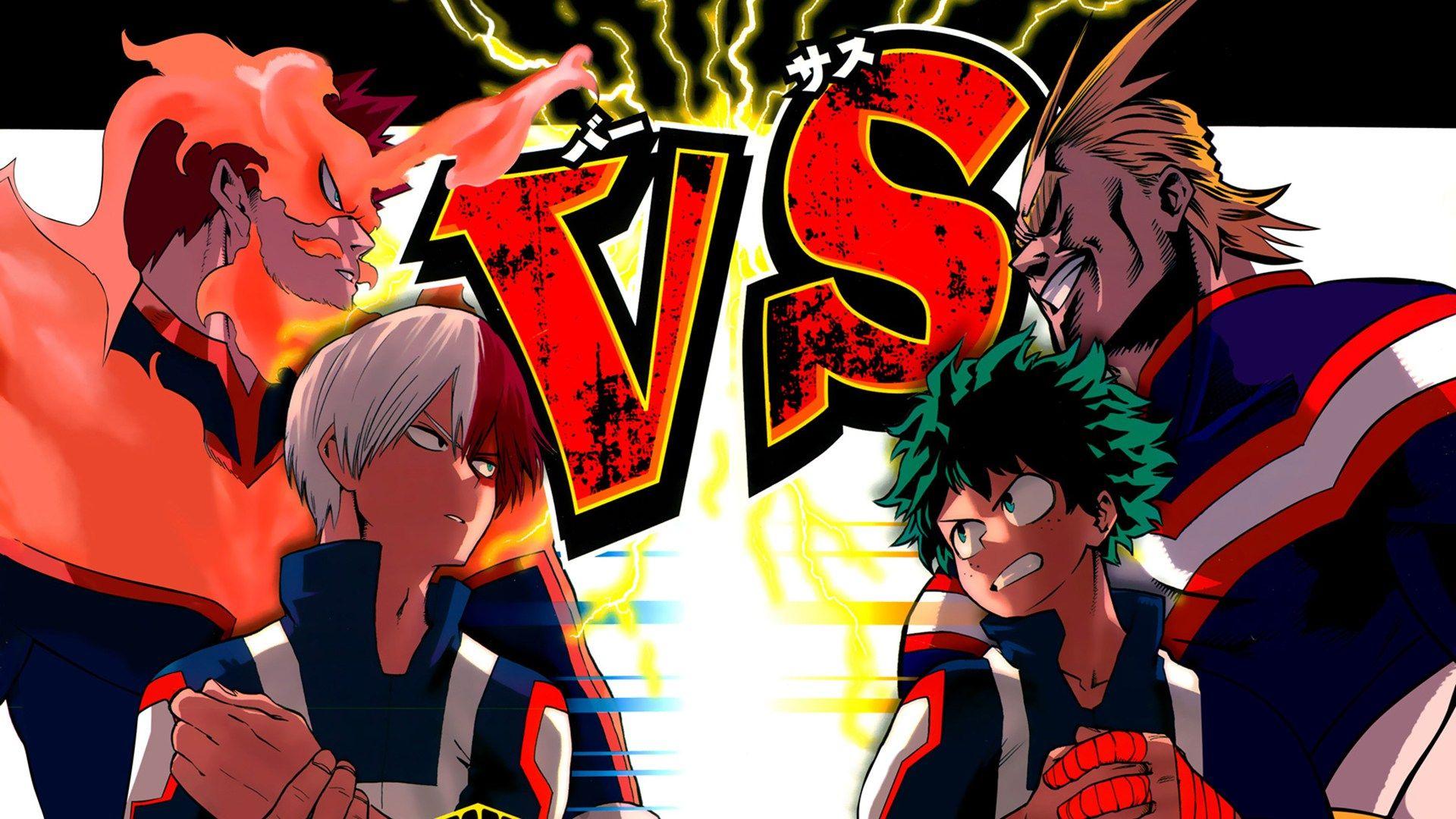 Boku no Hero Academia, Izuku Midoriya, Katsuki Bakugou HD Wallpapers