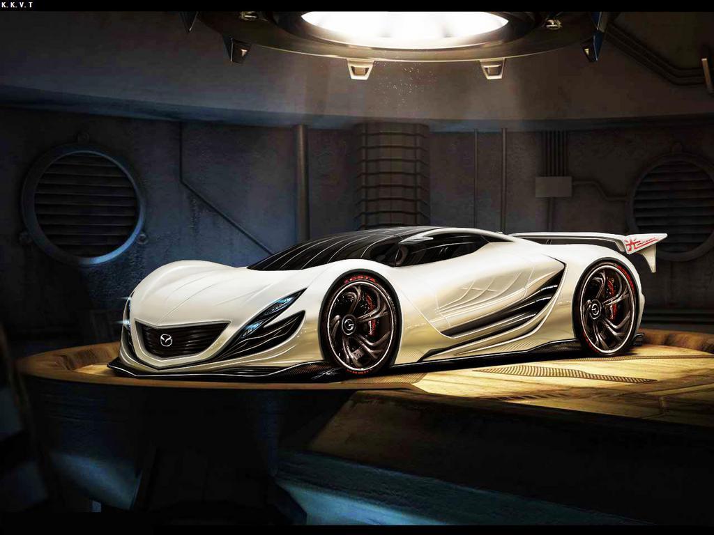 White Mazda Furai Wallpapers For PC HD Desktop Wallpaper, Instagram