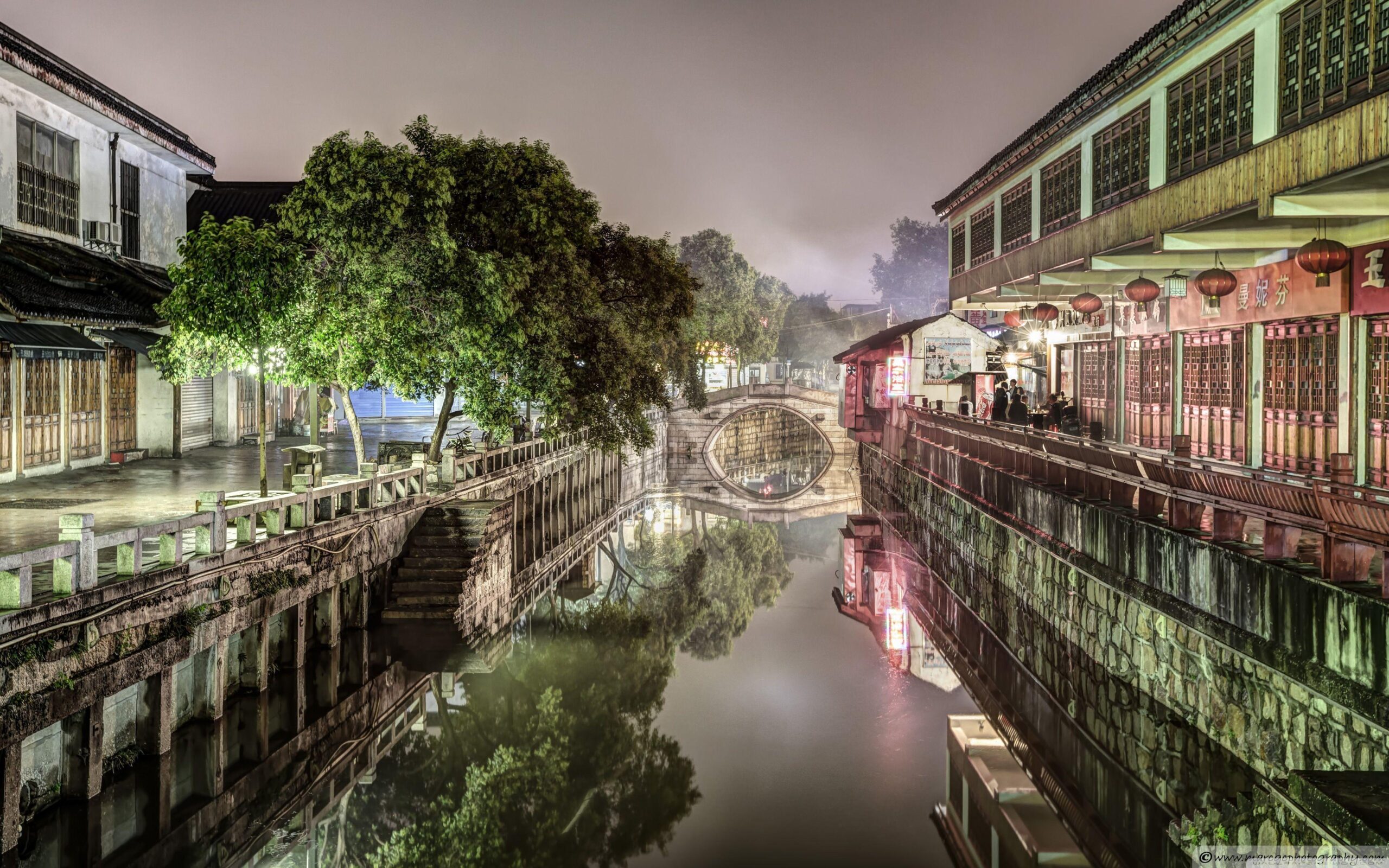 Nanxiang Ancient Town at Night