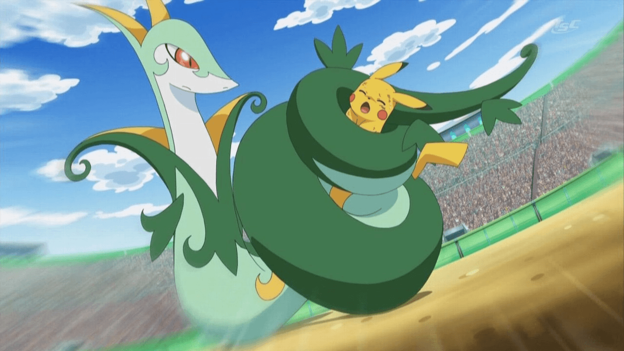 Serperior vs pikachu i felt like serperior should have won this