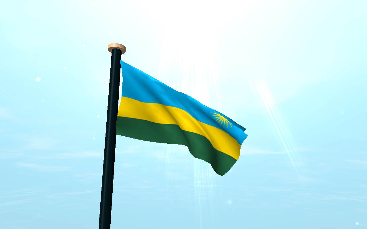 Rwanda Flag 3D Free Wallpapers