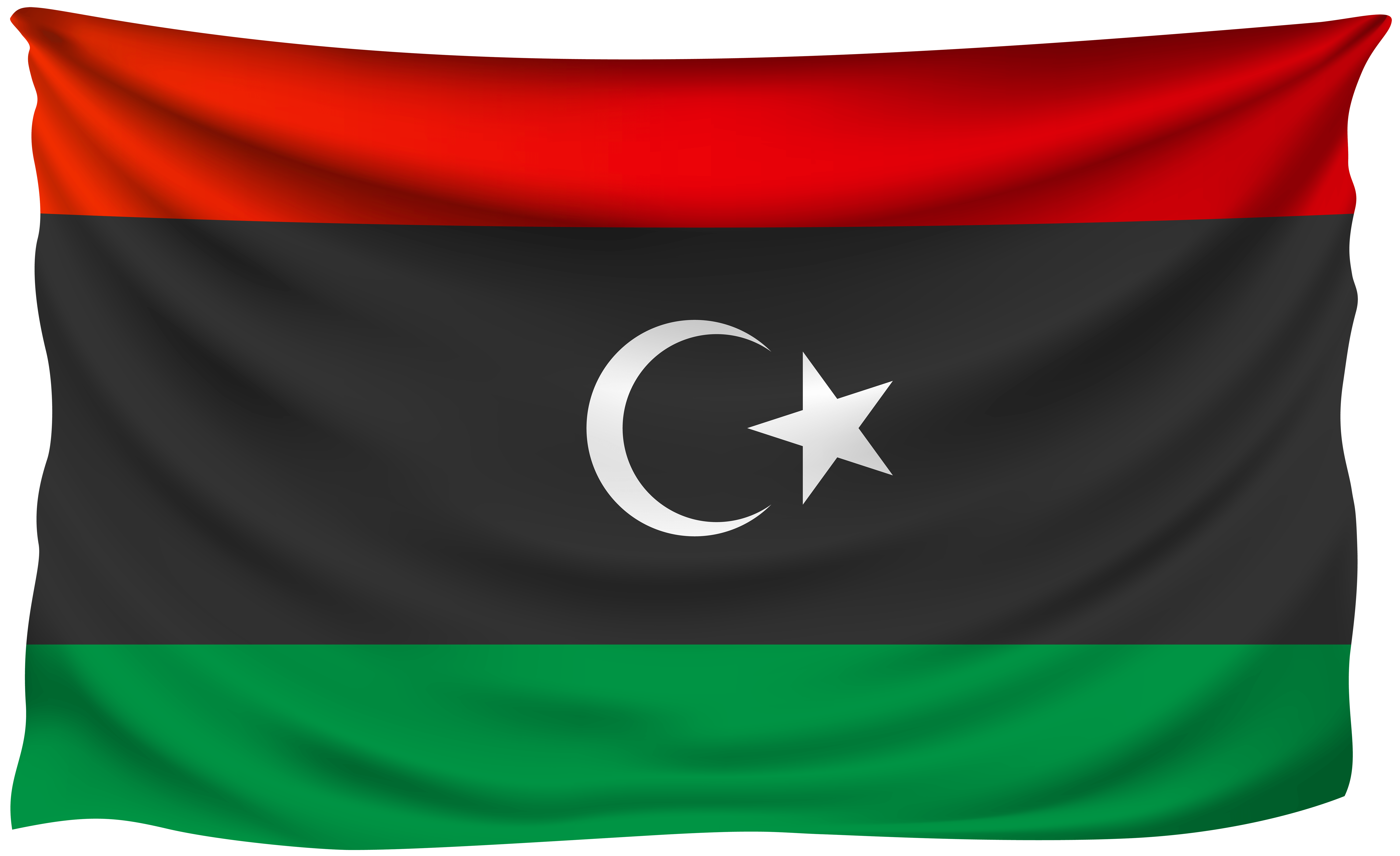 Libya Wrinkled Flag