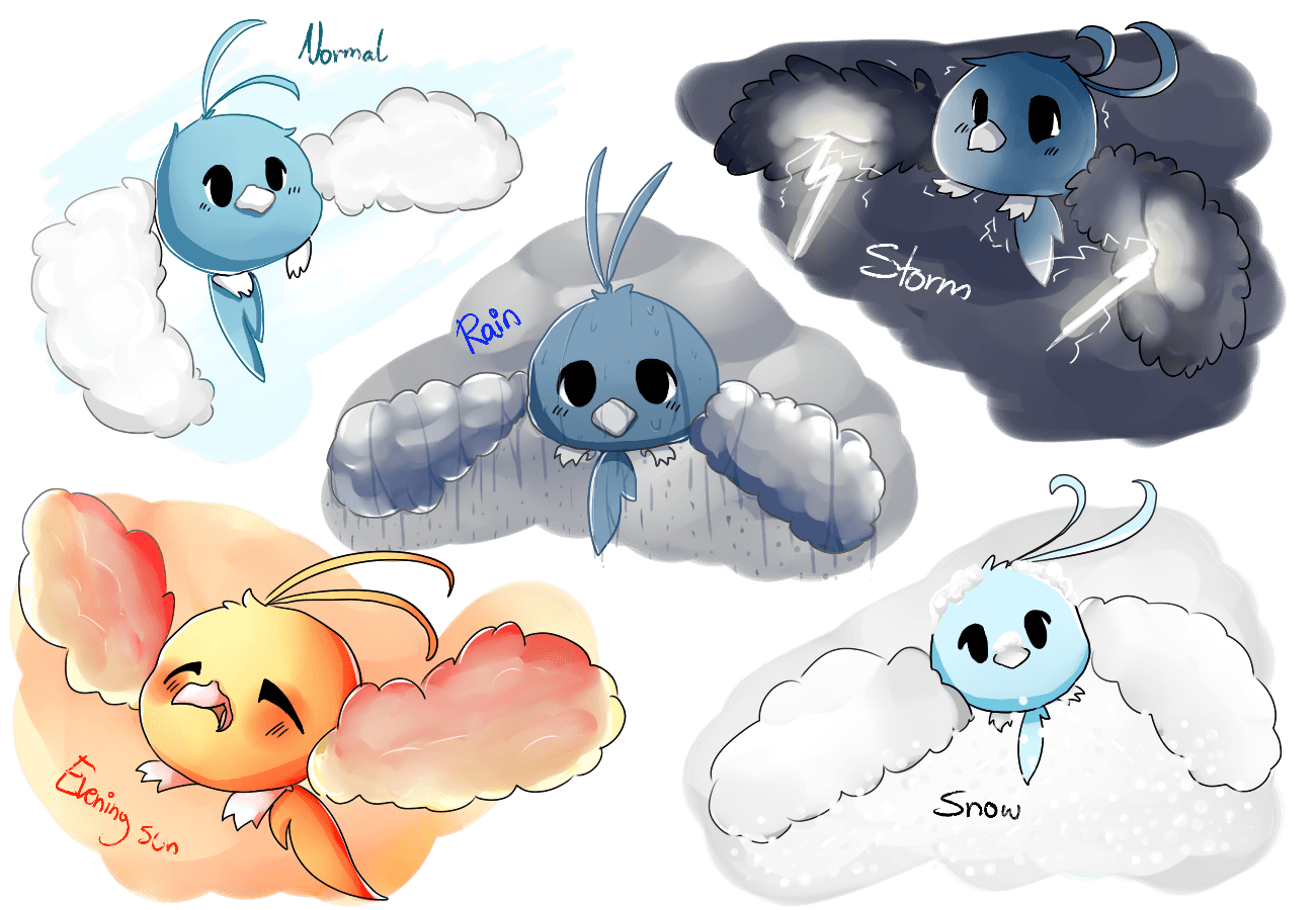 Day 46: Weather Swablu by PikaIsCool