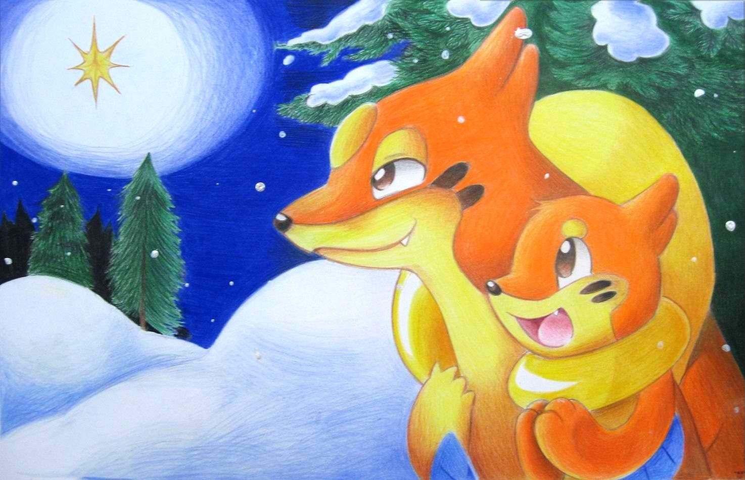 christmas spirit buizel pokemon floatzel