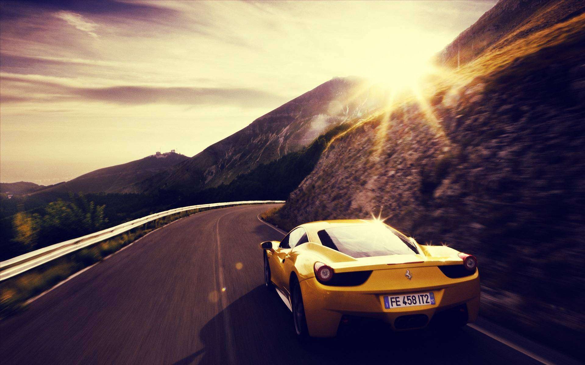 FunMozar – Yellow Ferrari Wallpapers