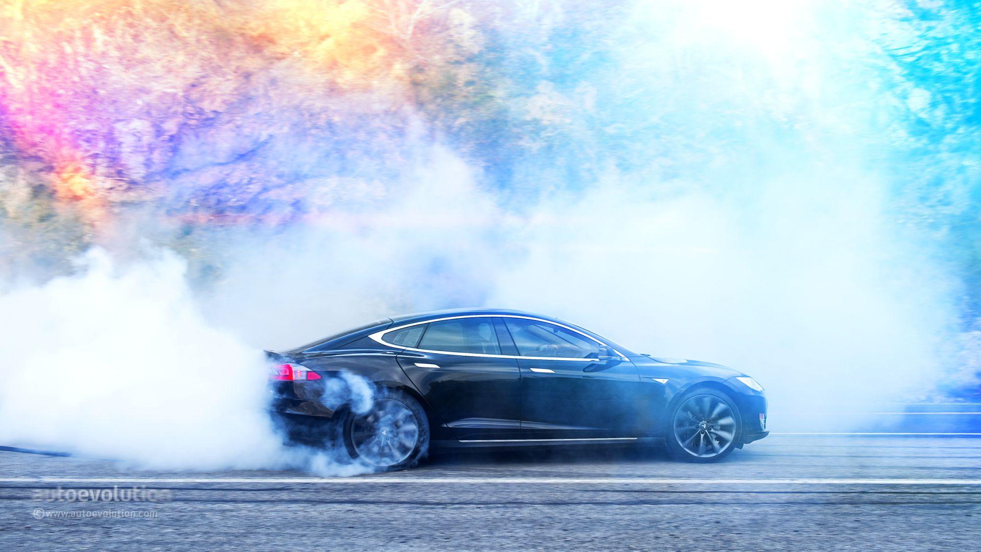 Tesla S Drift wallpapers HD 2016 in Tesla