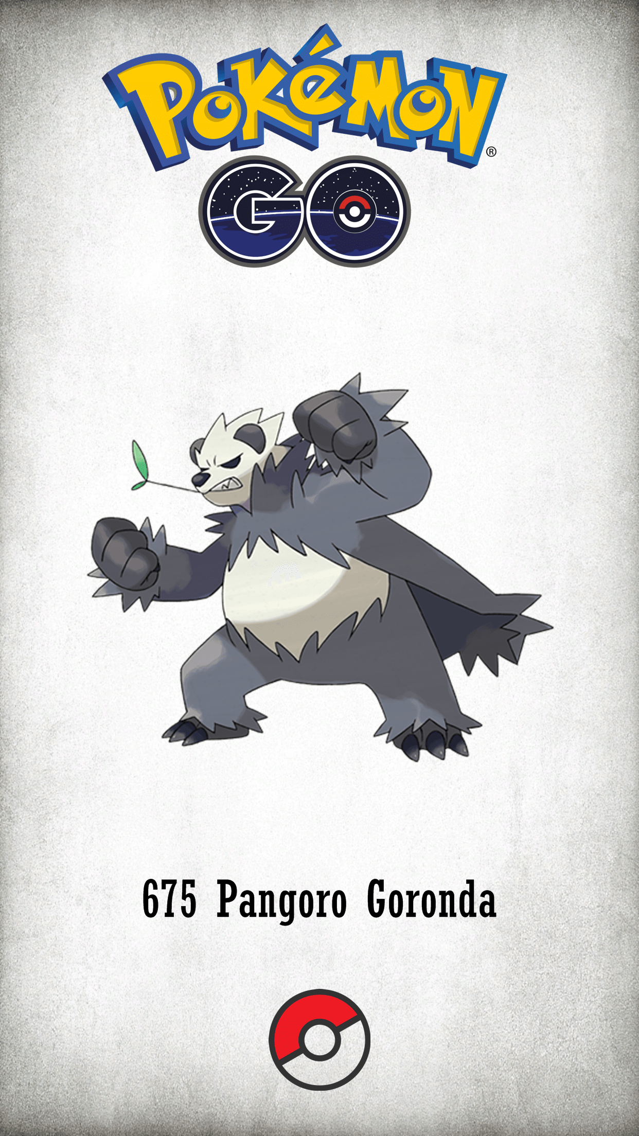 675 Character Pangoro Goronda