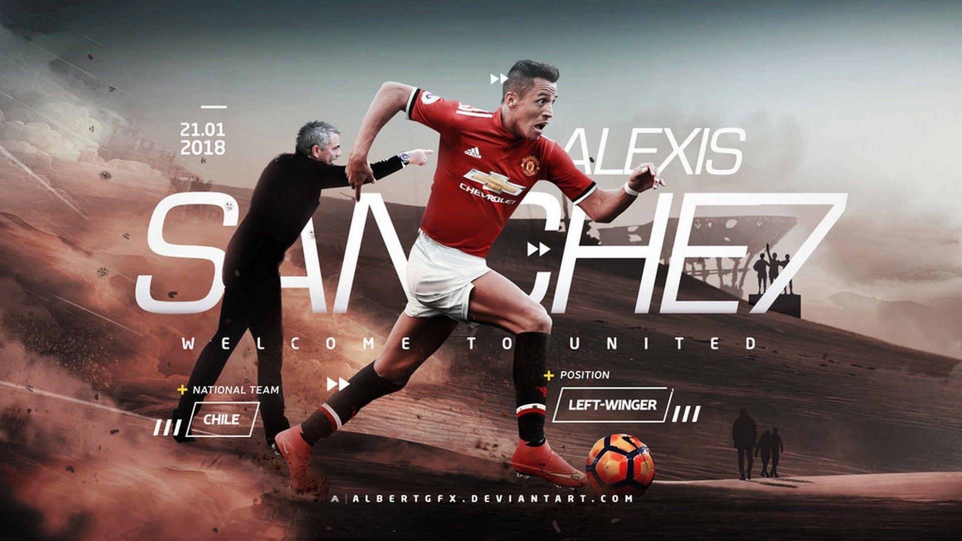 Alexis Sanchez 7 Manchester United Wallpapers HD