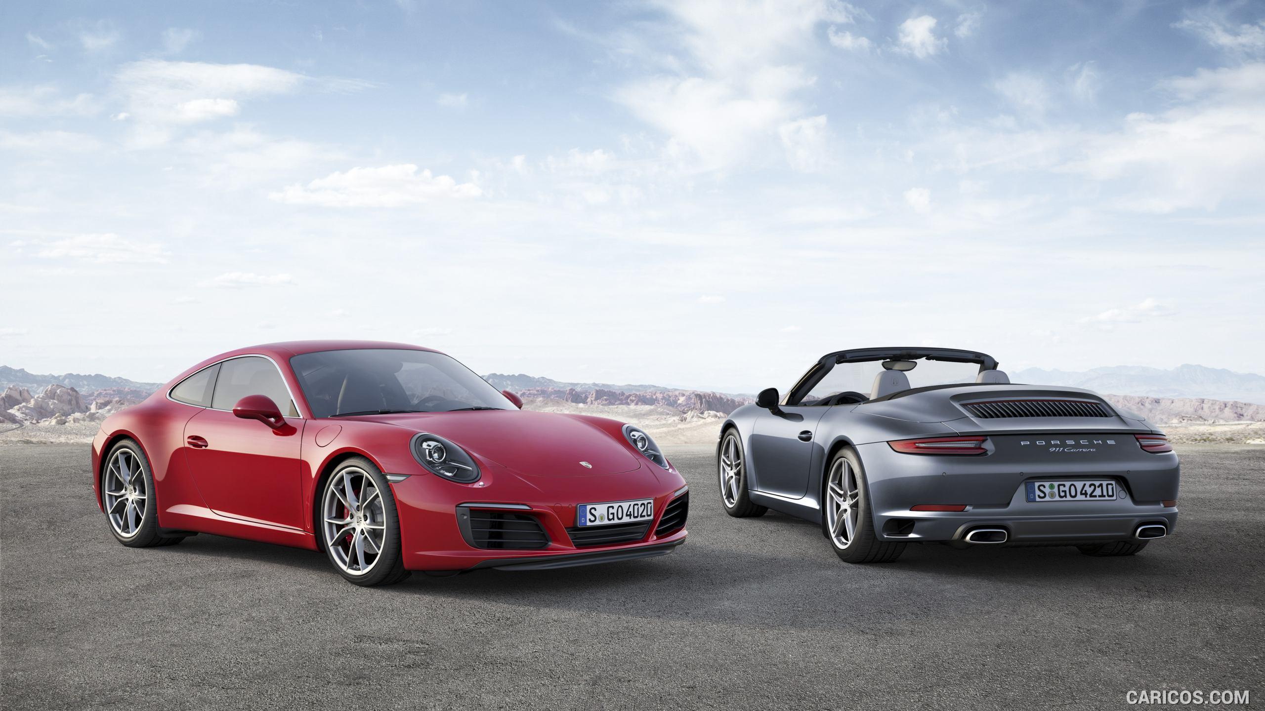 2016 Porsche 911 Carrera S Coupe and 911 Carrera Cabriolet