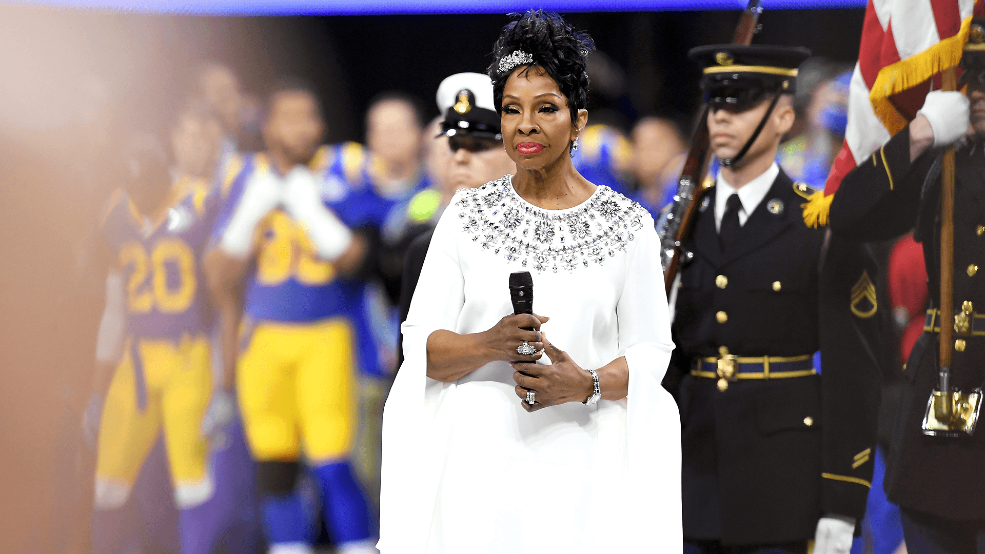 Gladys Knight sang ‘brave’ twice during Super Bowl national anthem