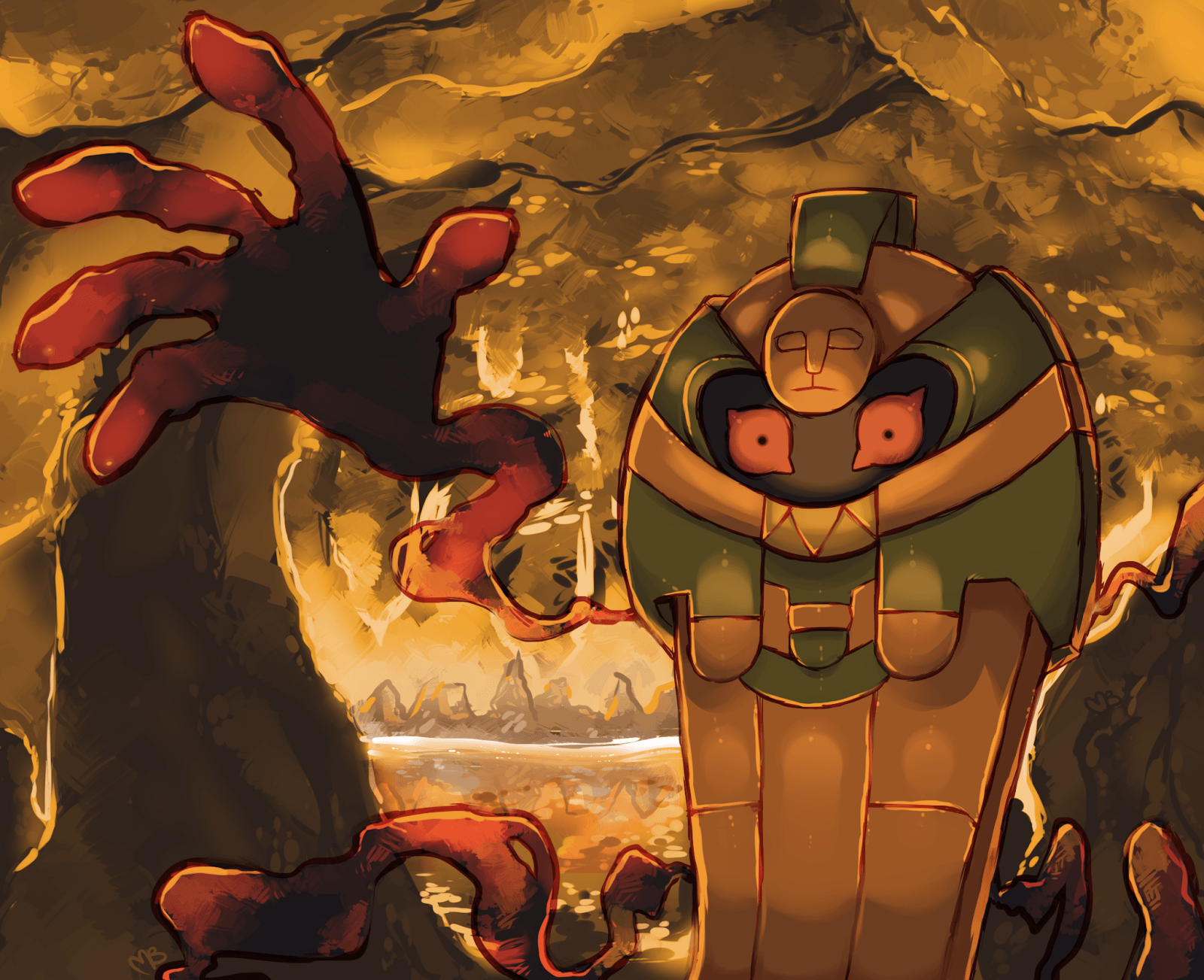 pokemon and cofagrigus Bild