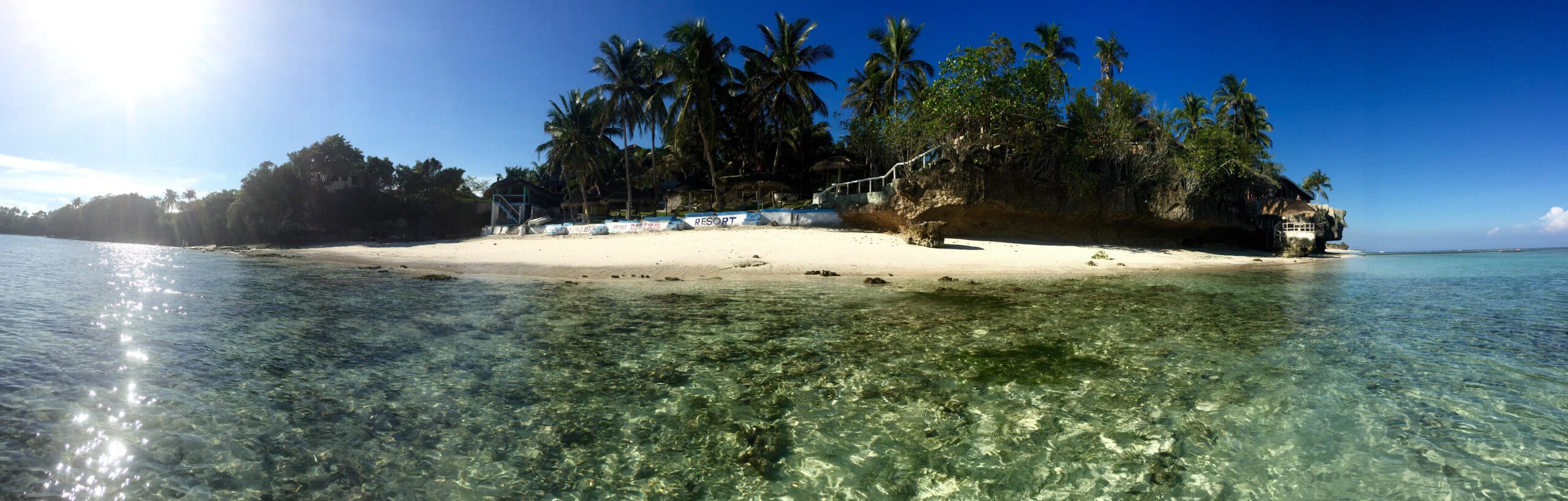 Stunning panoramic view from bohol beach