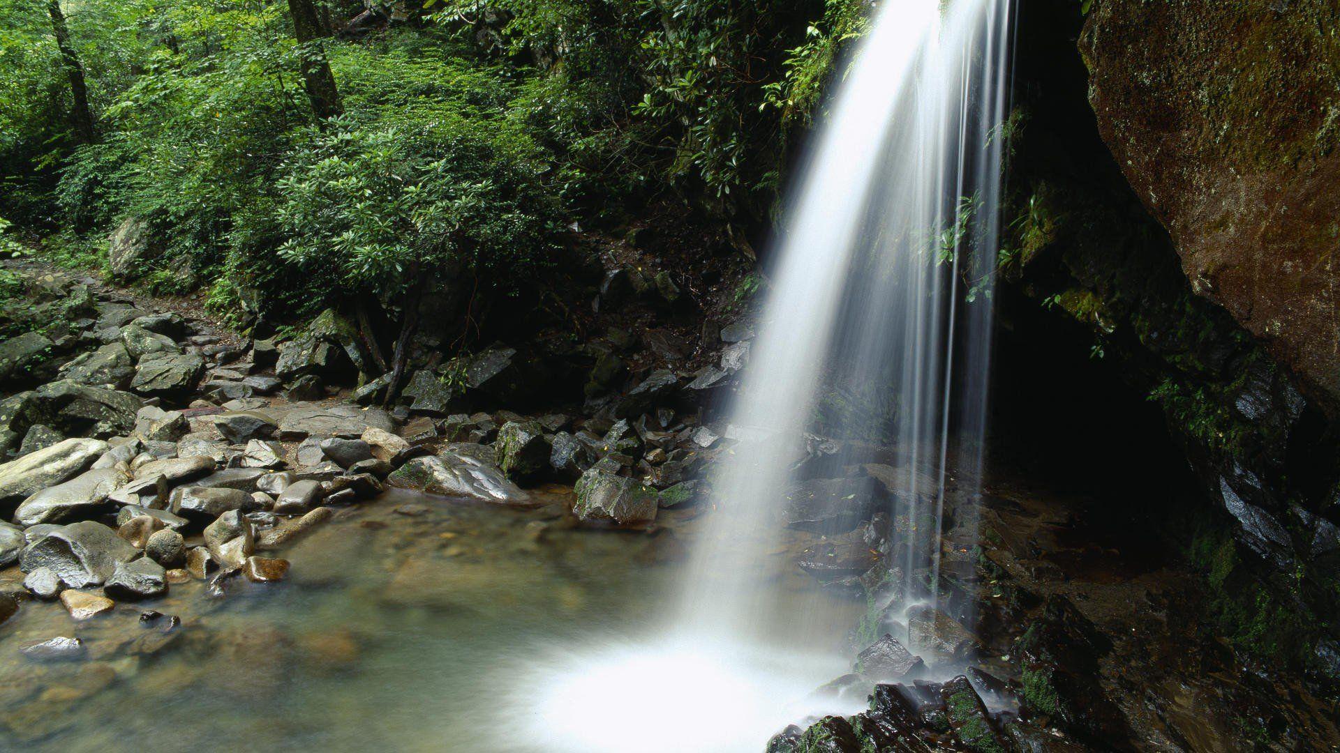 Landscapes nature falls Tennessee National Park Great Smoky