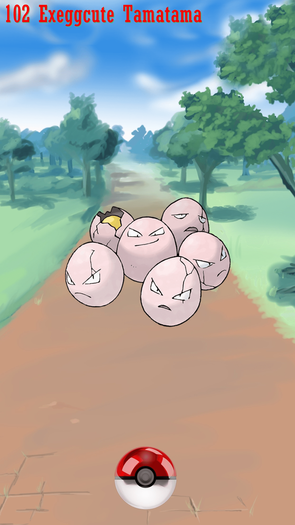 102 Street Pokeball Exeggcute Tamatama