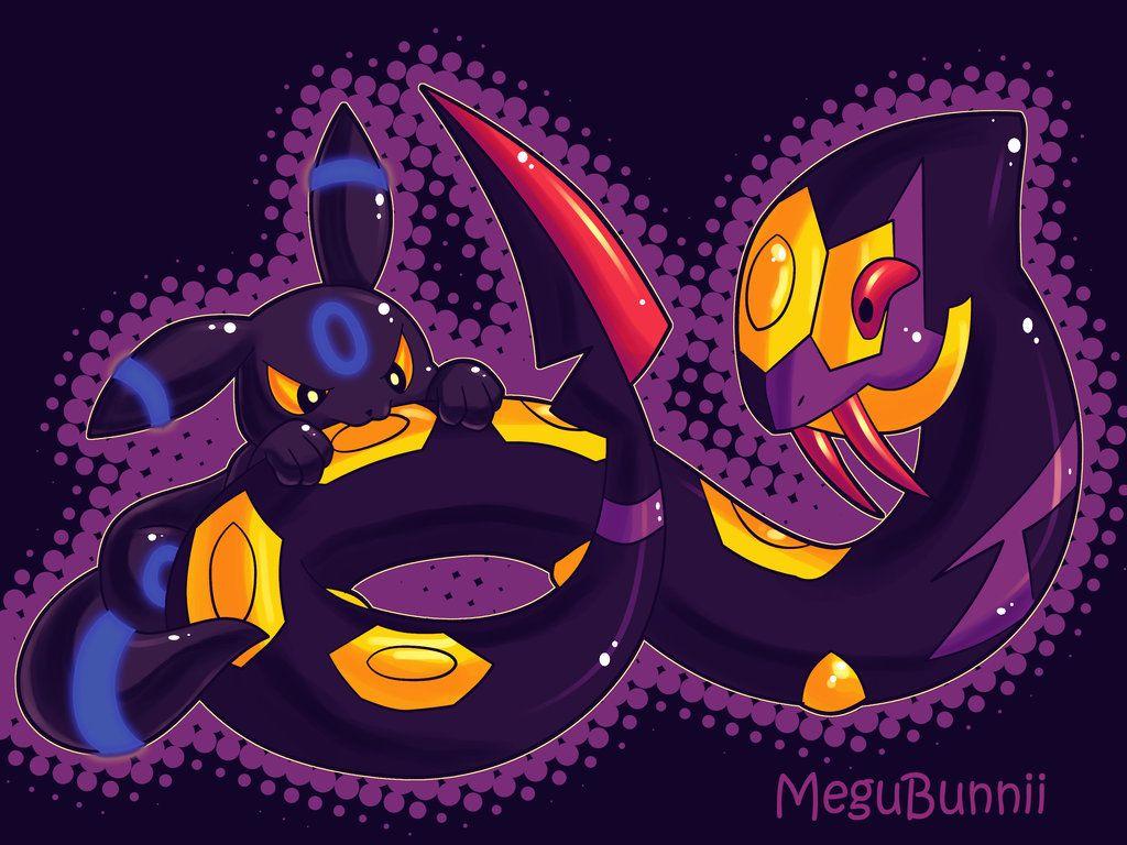 CE: Shiny Umbreon and Seviper by MeguBunnii