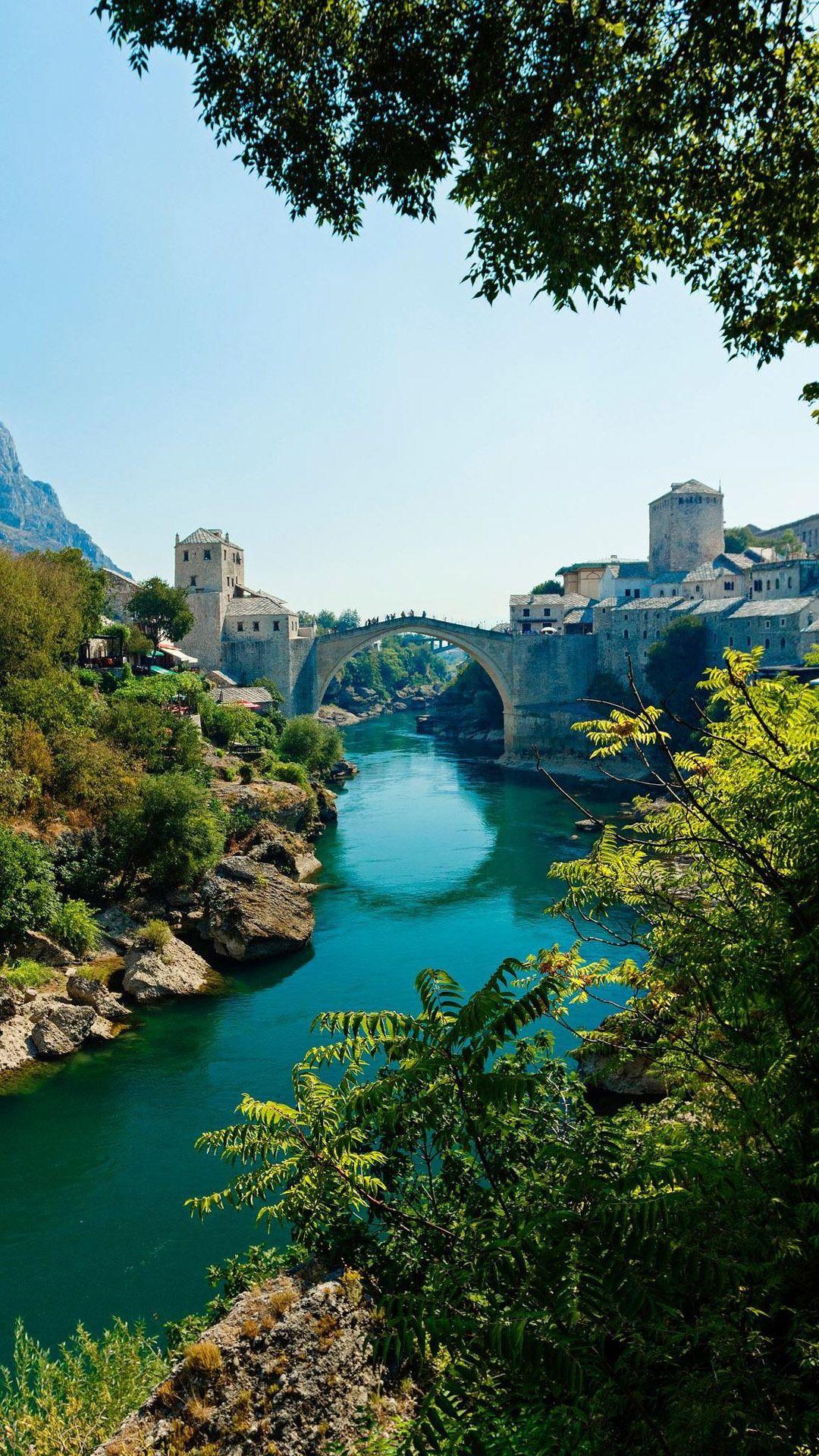 Mostar bridge, Bosnia and Herzegovina Mobile Wallpapers 13166