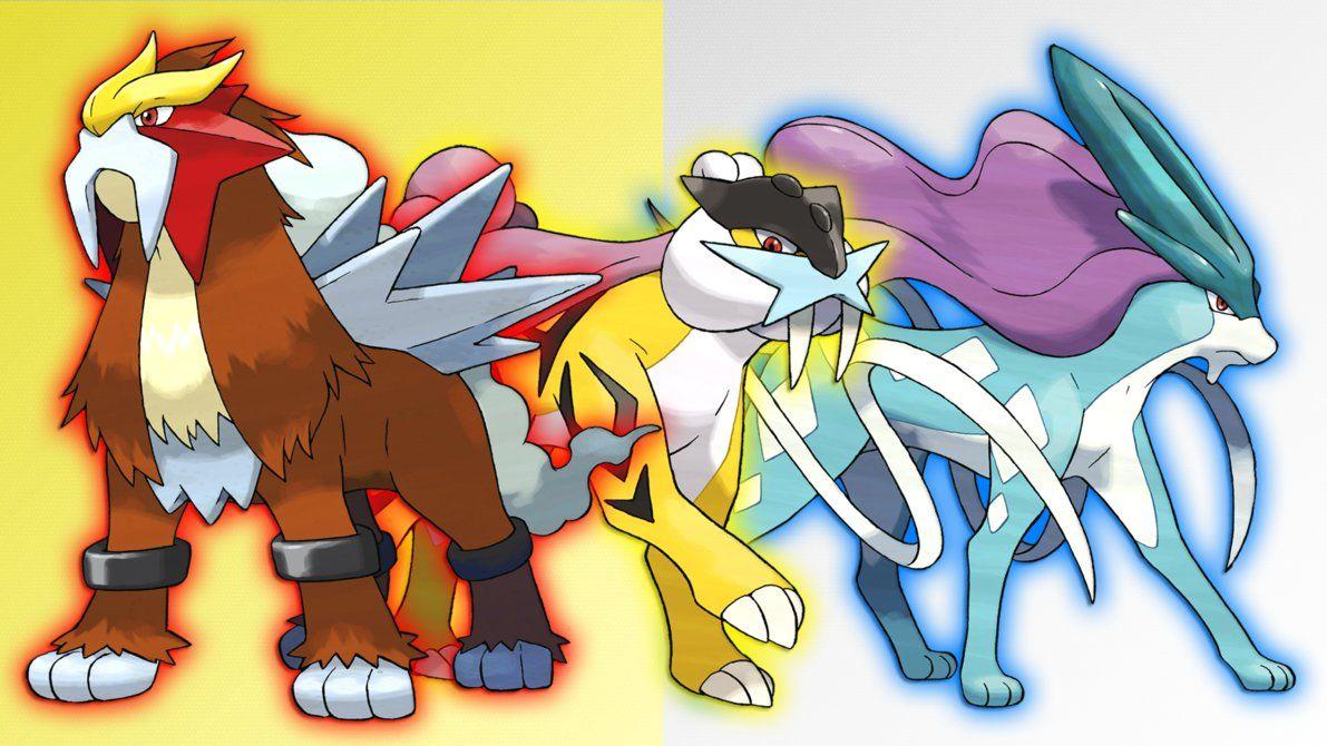 Entei, Raikou and Suicune Wallpapers by Glench