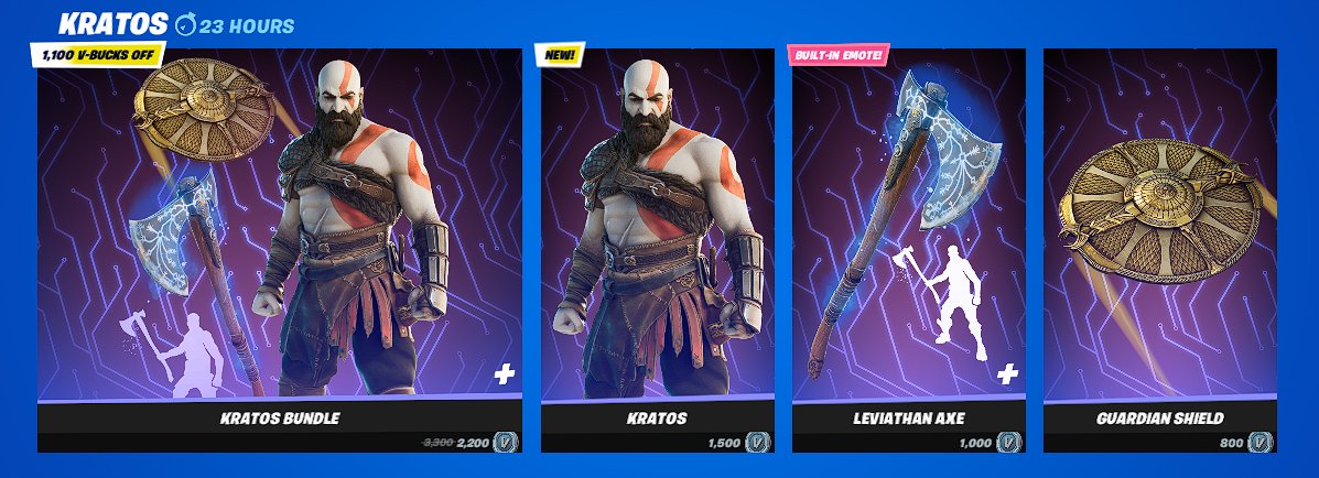 Kratos Fortnite wallpapers