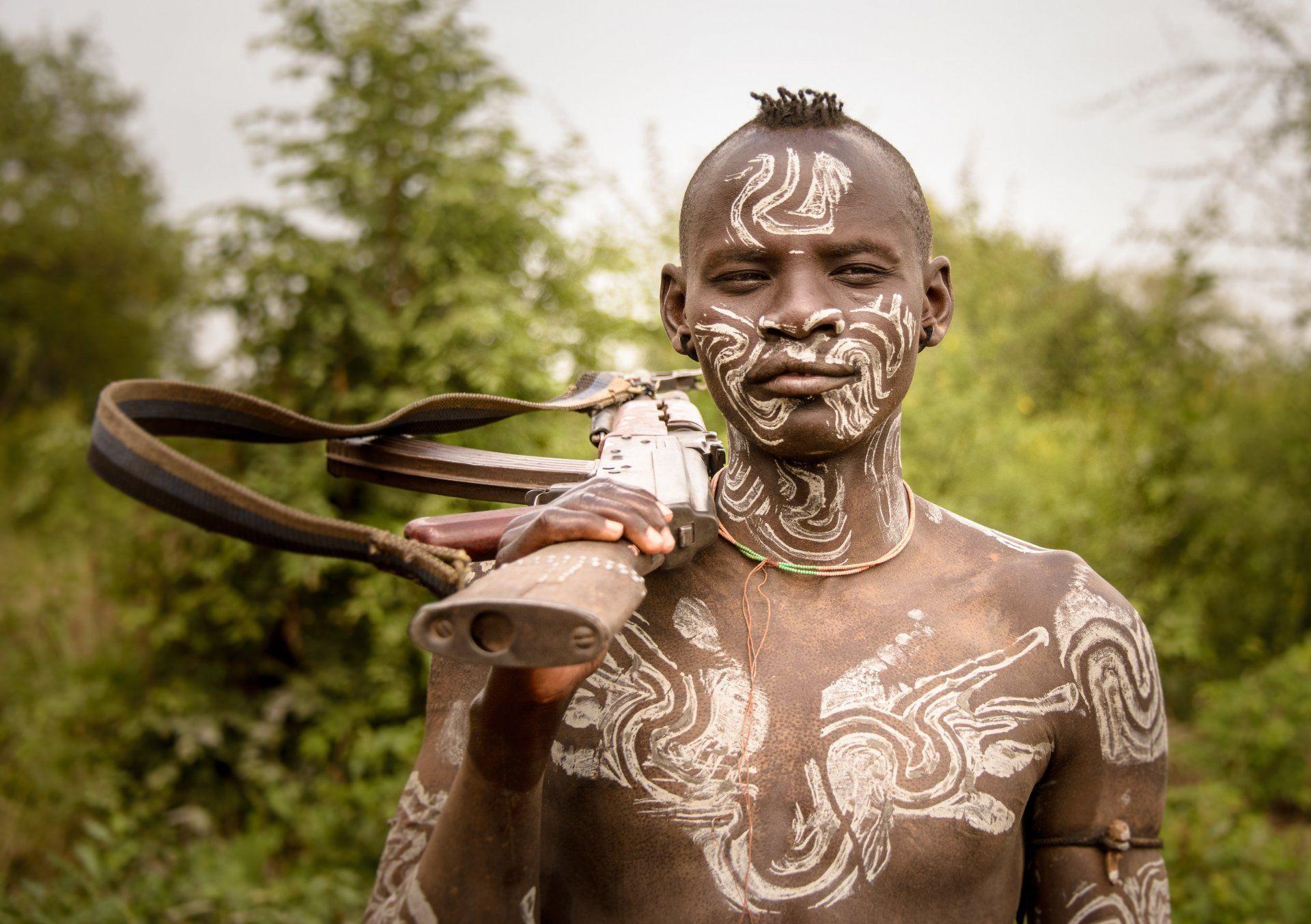 mursi warrior omo wally ethiopia HD wallpapers