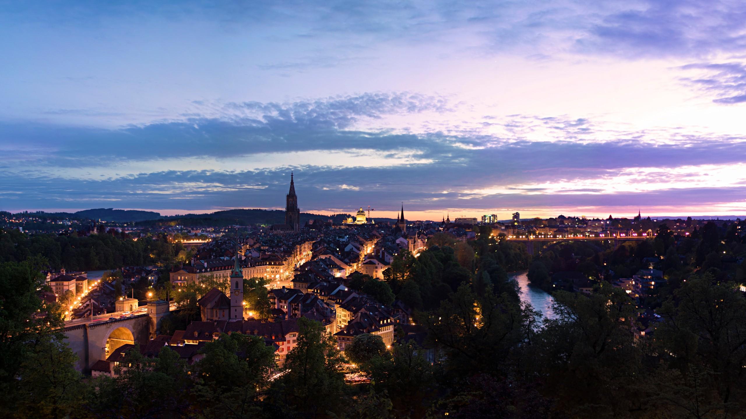 switzerland bern city sunset wallpapers and backgrounds