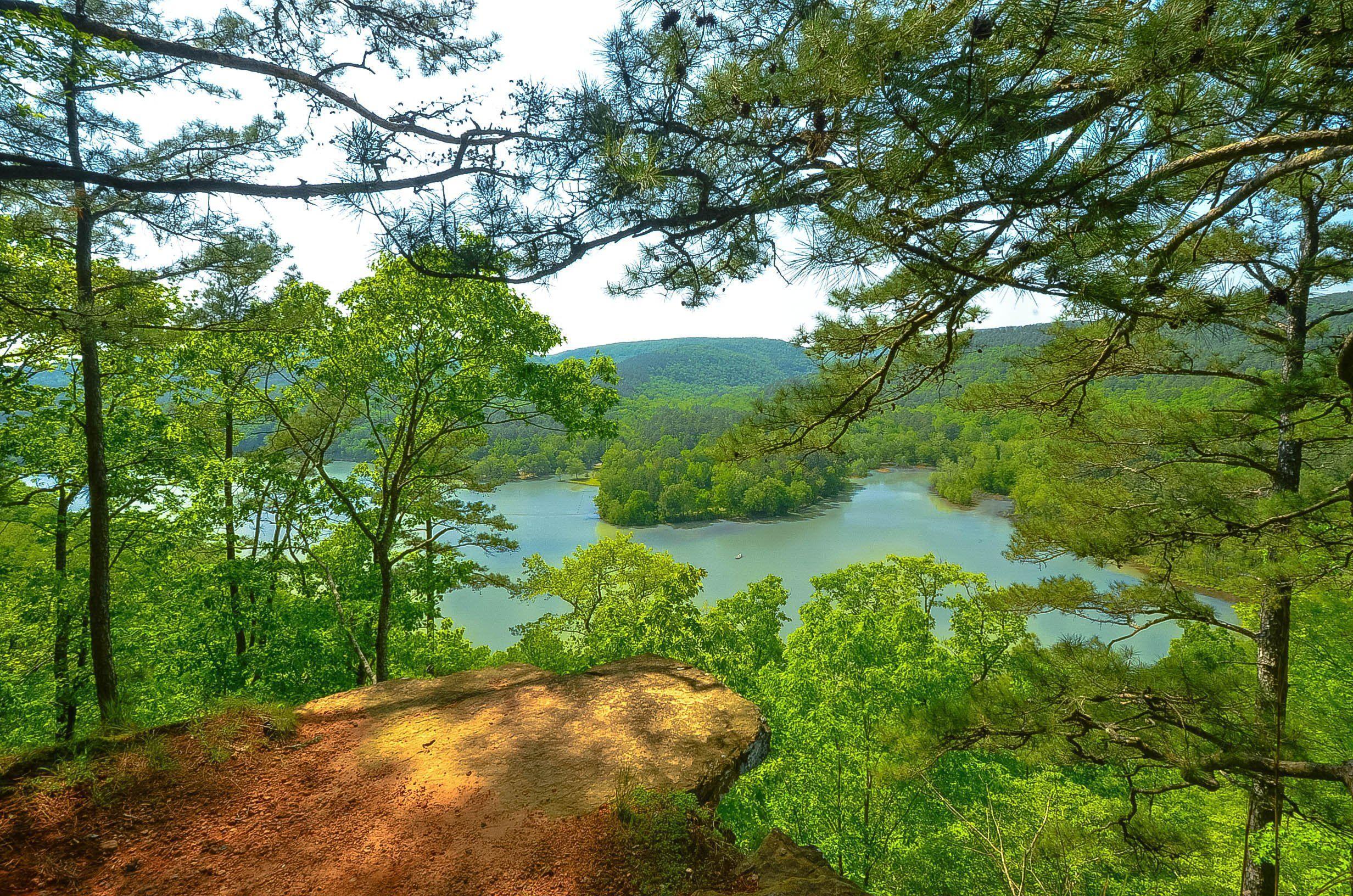 Arkansas river hills trees landscape wallpapers