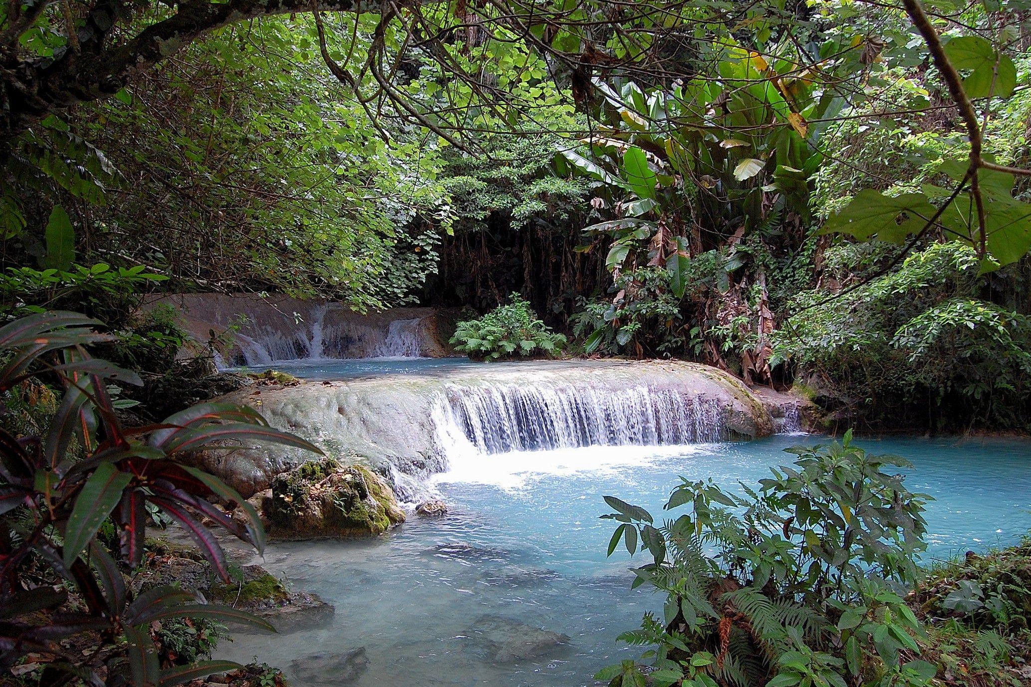 Waterfalls: Mele Cascades Blue Waterfall Vanuatu Melee Desktop