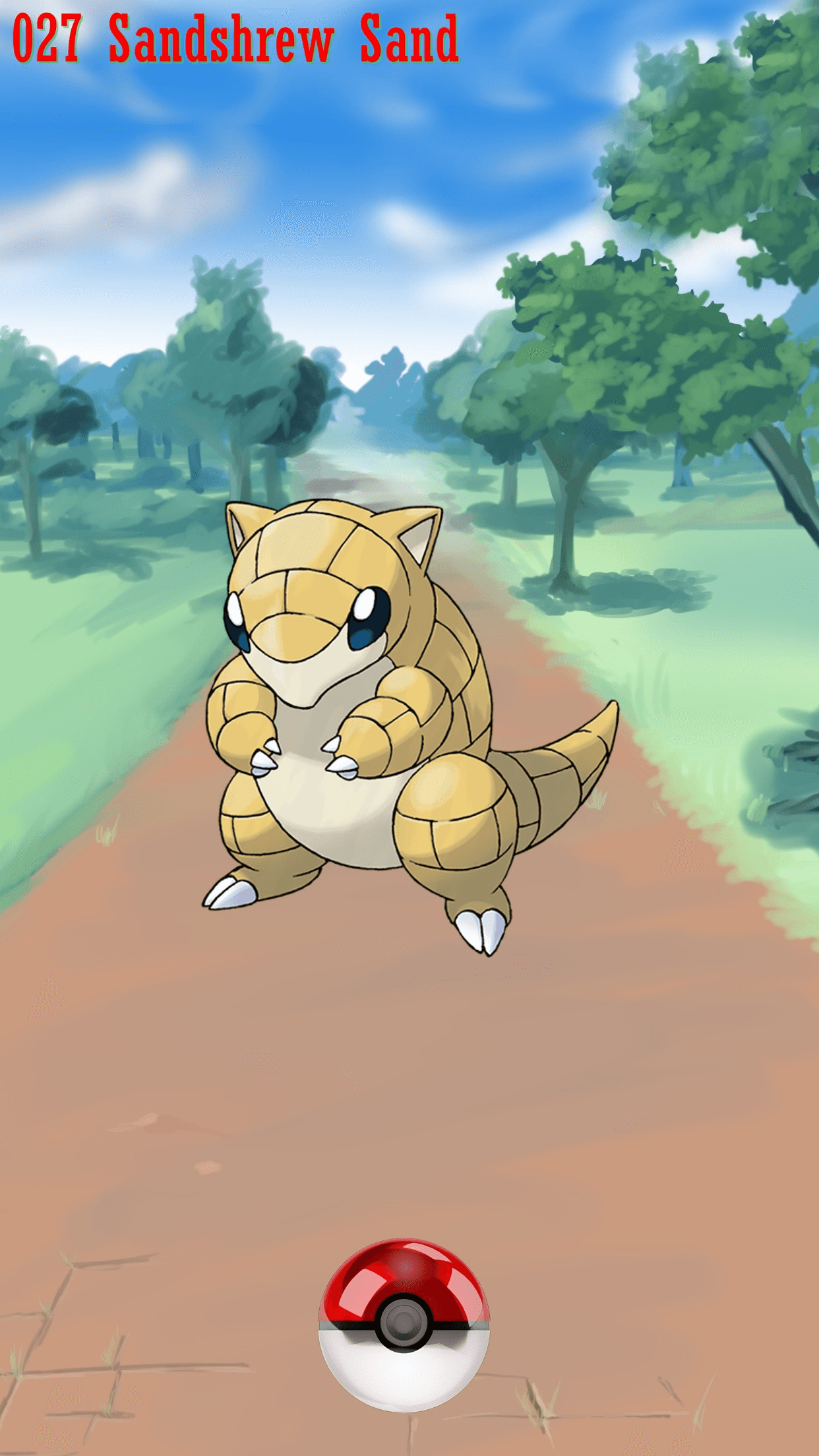 027 Street Pokeball Sandshrew Sand