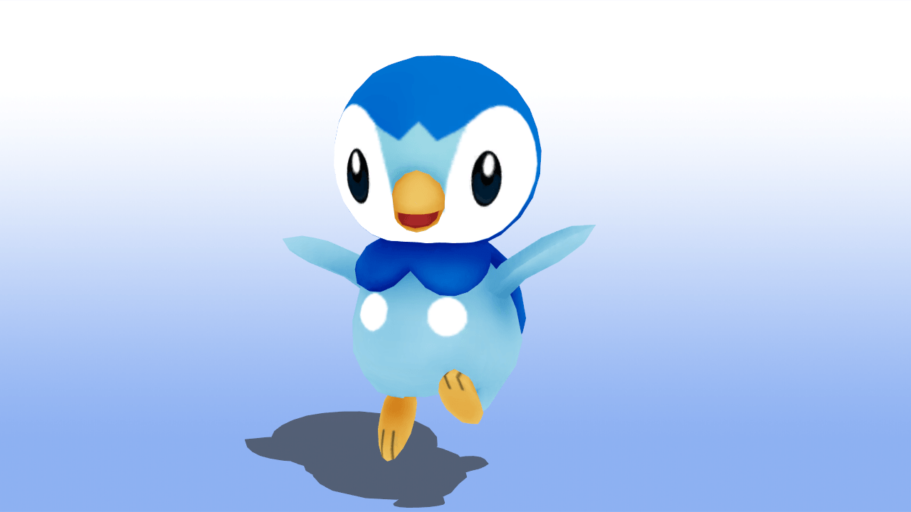 MMD Pokemon Piplup Model DL by MMDSatoshi