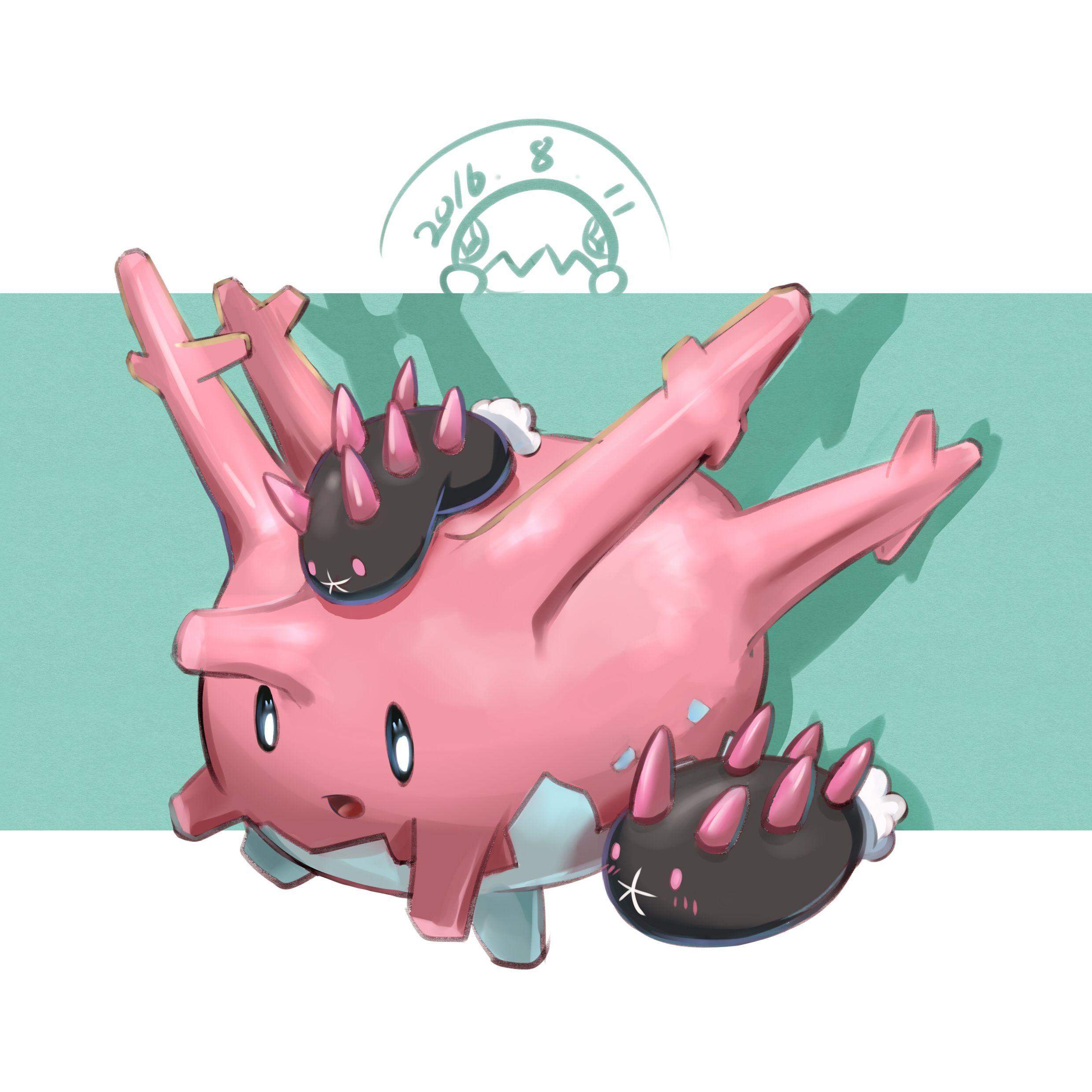 Corsola and Pyukumukus