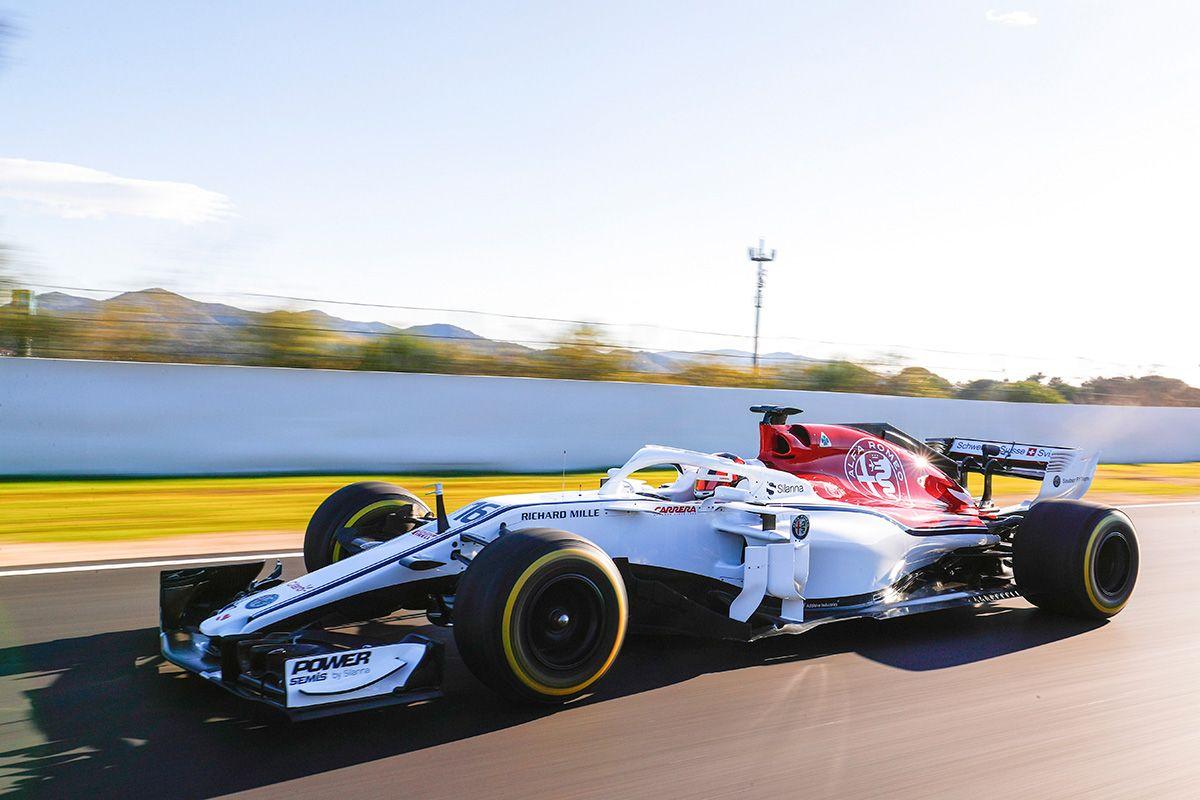 2018 F1 Alfa Romeo Sauber F1 Track Debut Photos