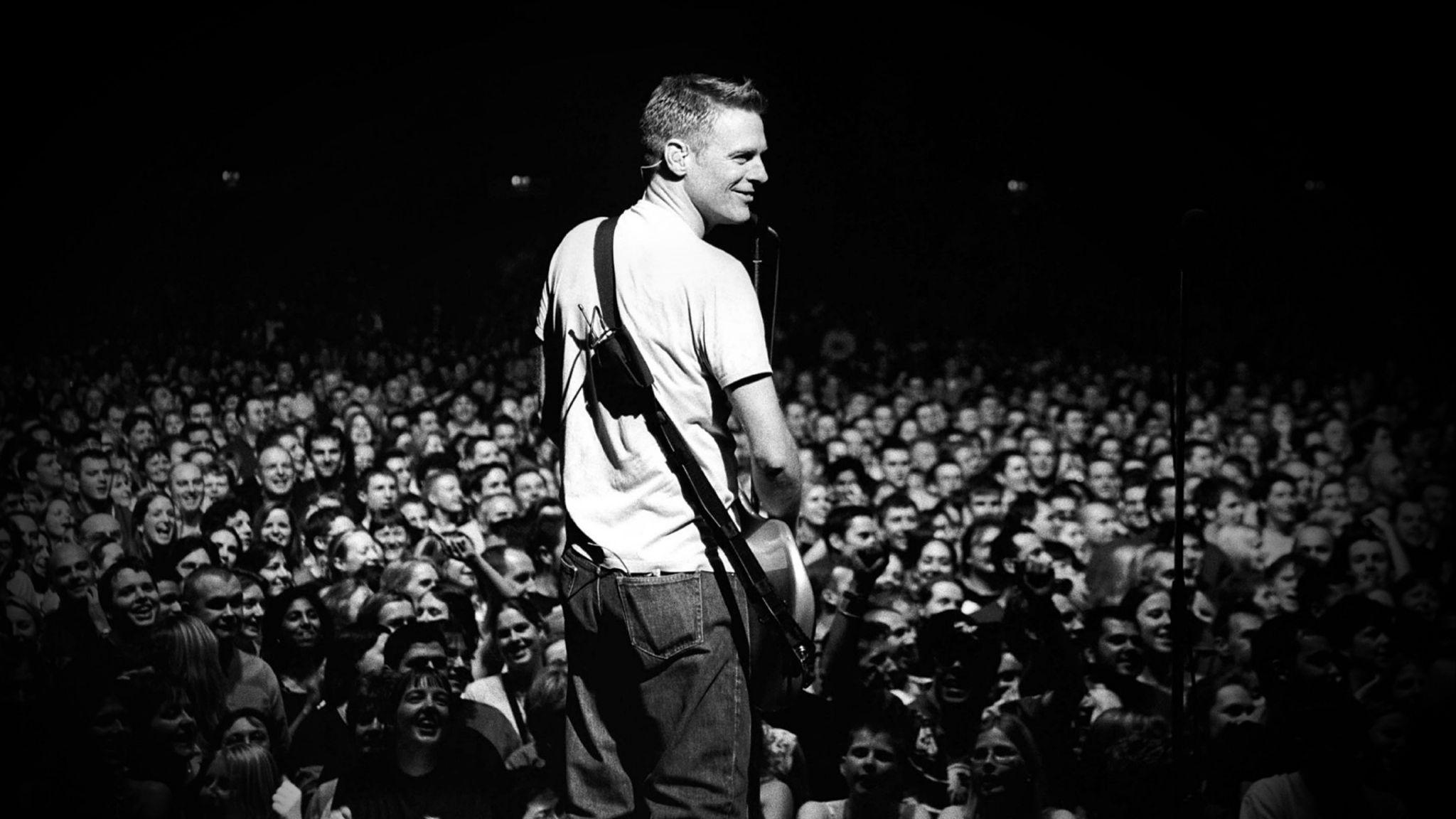 Download Wallpapers Bryan adams, Look, Guitar, Fan, Faces