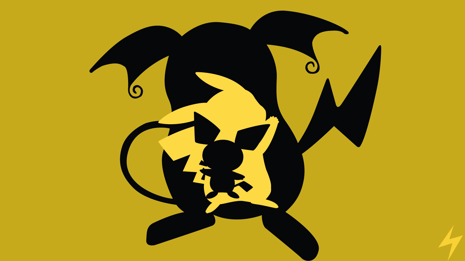 Raichu Evolution Line Minimalism by PikachuIsUber