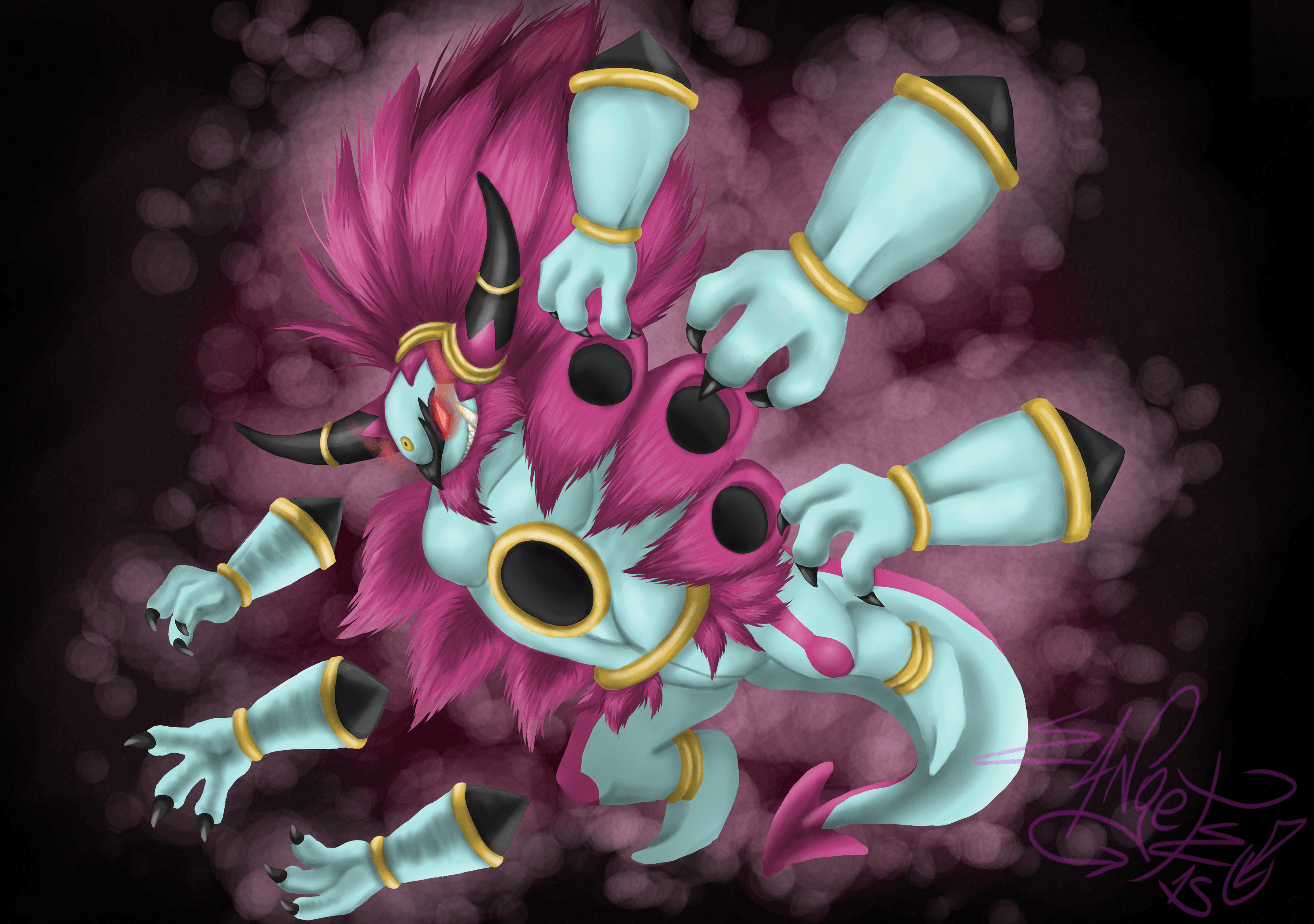 Hoopa Fanart by SaigoZangetzu