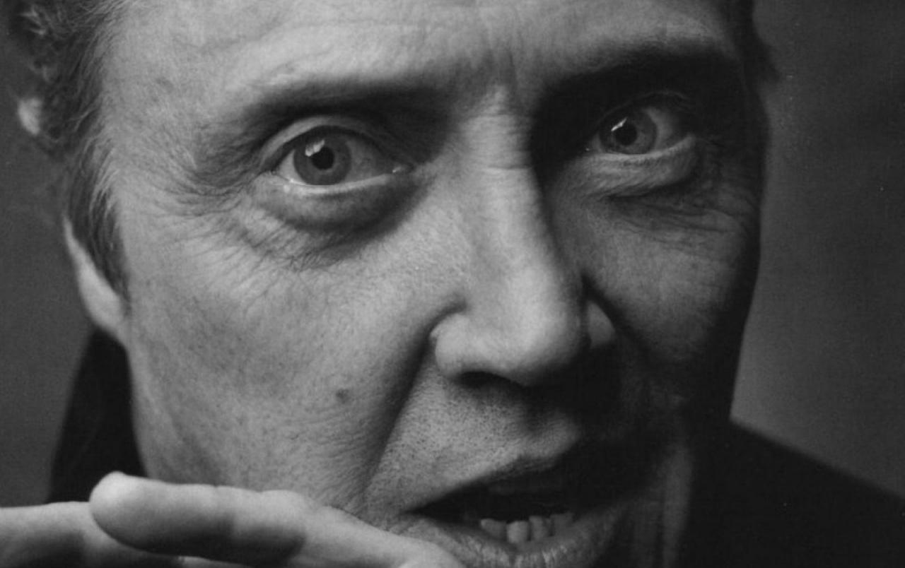 Christopher Walken Black and White Close