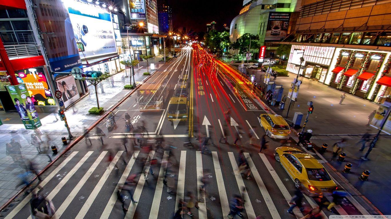 Busy Taipei HD desktop wallpapers : Widescreen : High Definition