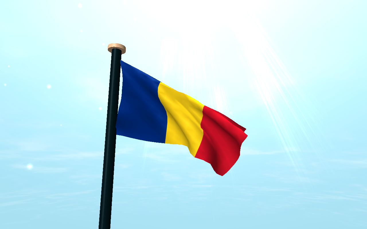 Romania Flag 3D Live Wallpapers