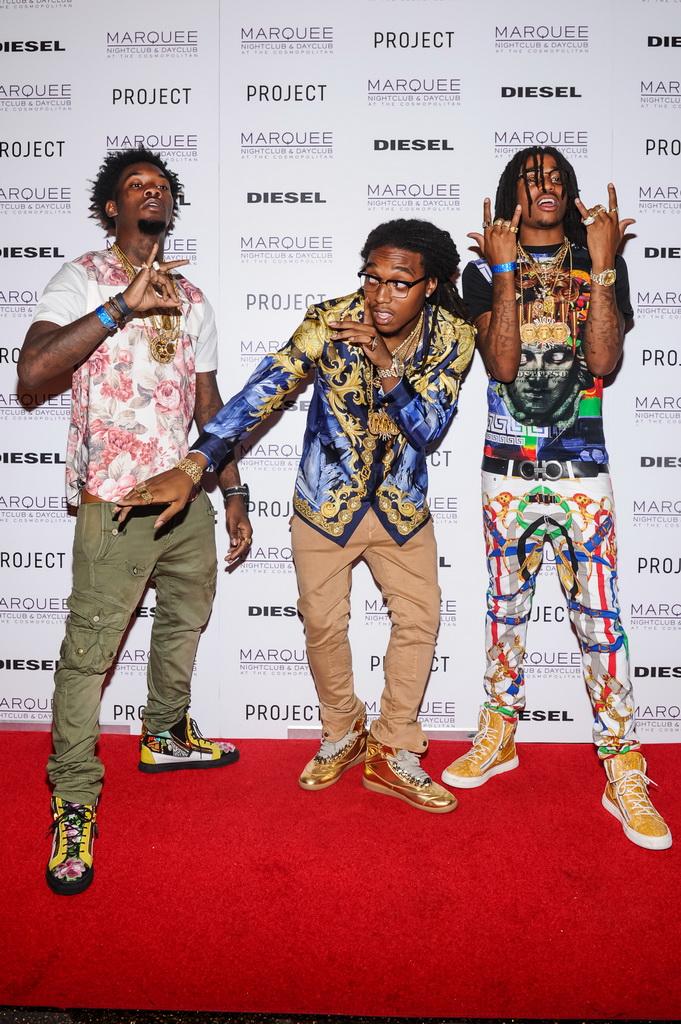 Offset, Takeoff, and Quavo of Migos