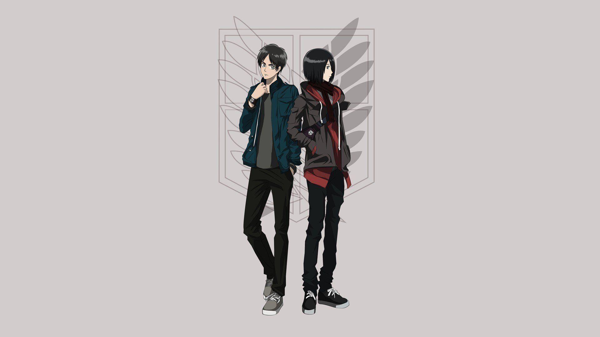 Eren Yeager And Mikasa Ackerman