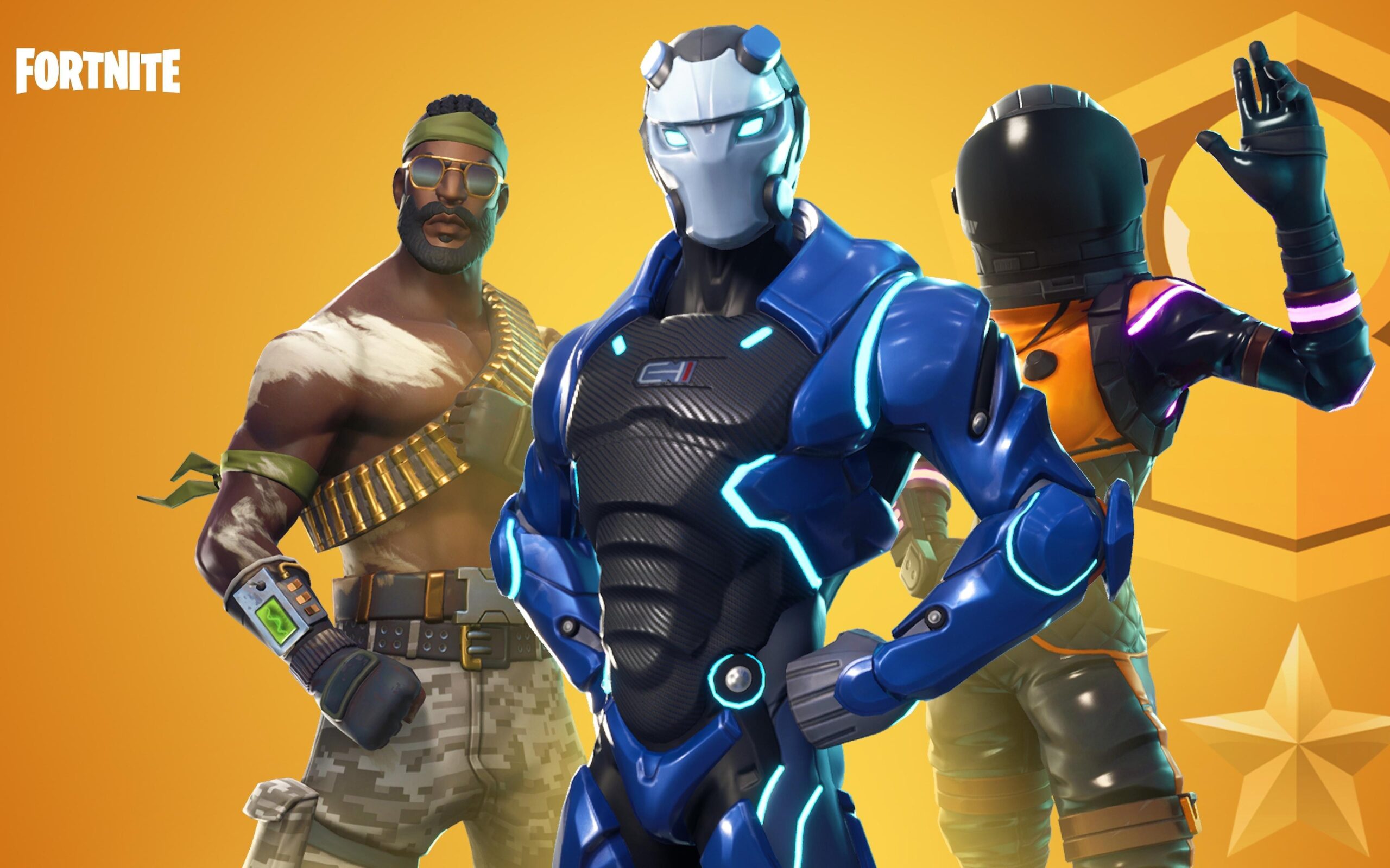 Download wallpapers Dark Vanguard, Bandolier, Fortnite Battle Royale