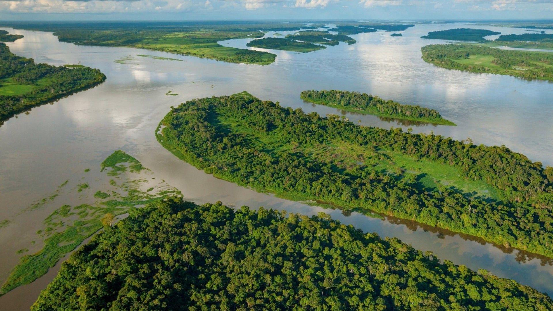 SimplyWallpapers: Africa Congo Congo River clouds green