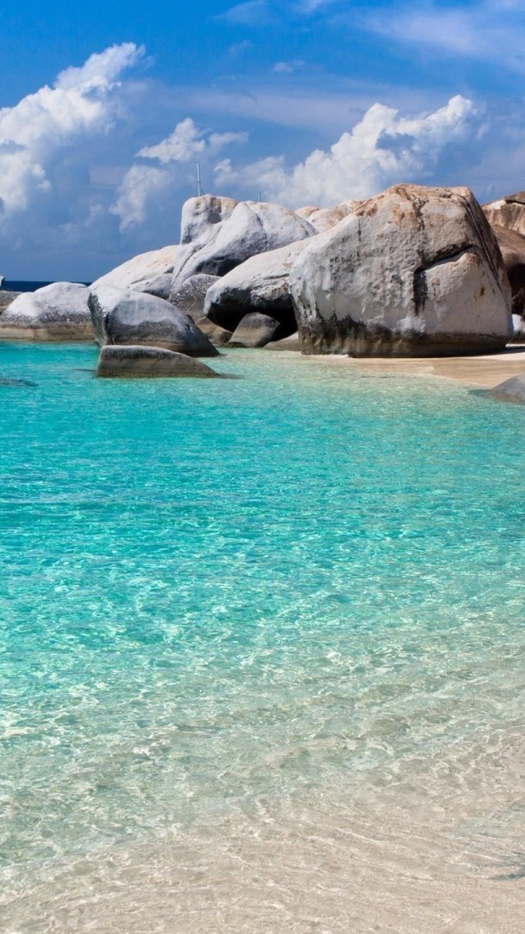 Beach rocks seascapes fuerteventura canary islands wallpapers