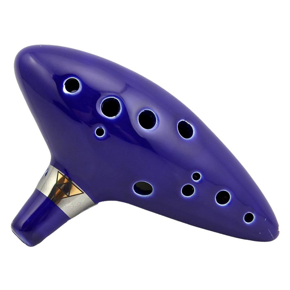 SALES 5xSales 12 Hole Blue Ocarina Ceramic Alto C Legend Of Zelda