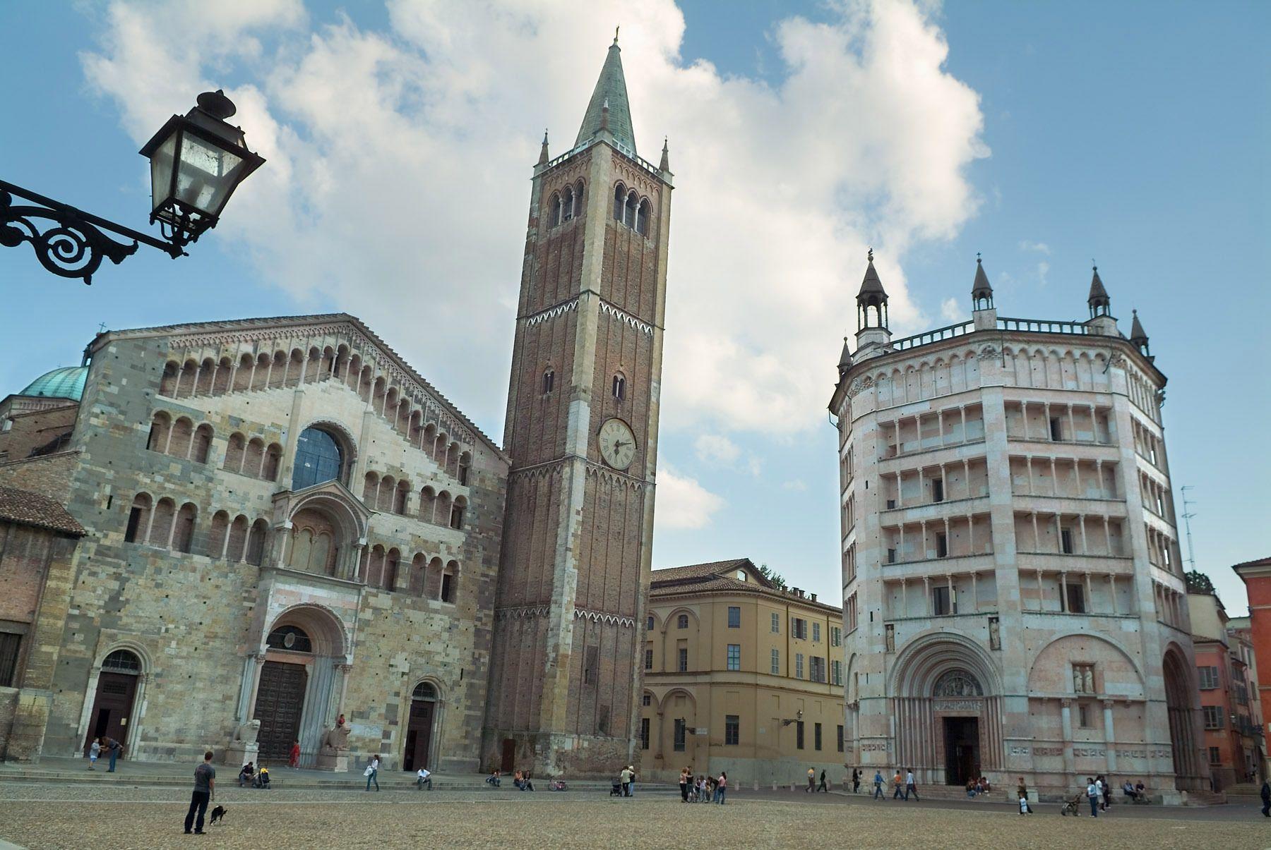 Clock tower in Parma, Italy wallpapers and image