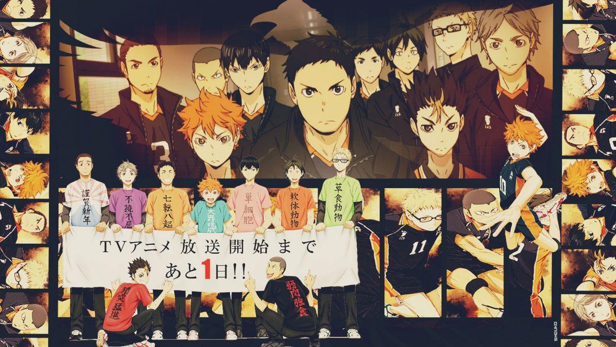 Anime Karasuno High Volleyball Team Haikyuu wallpapers