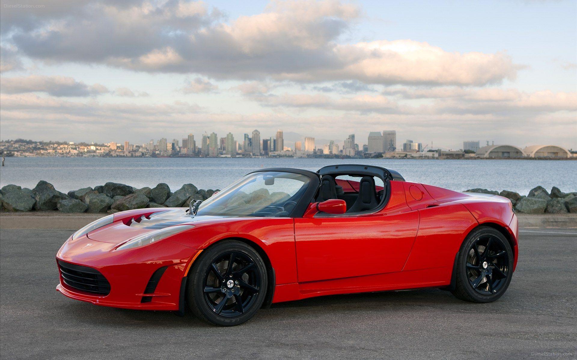 Tesla Roadster 2012 Widescreen Exotic Car Wallpapers of 32