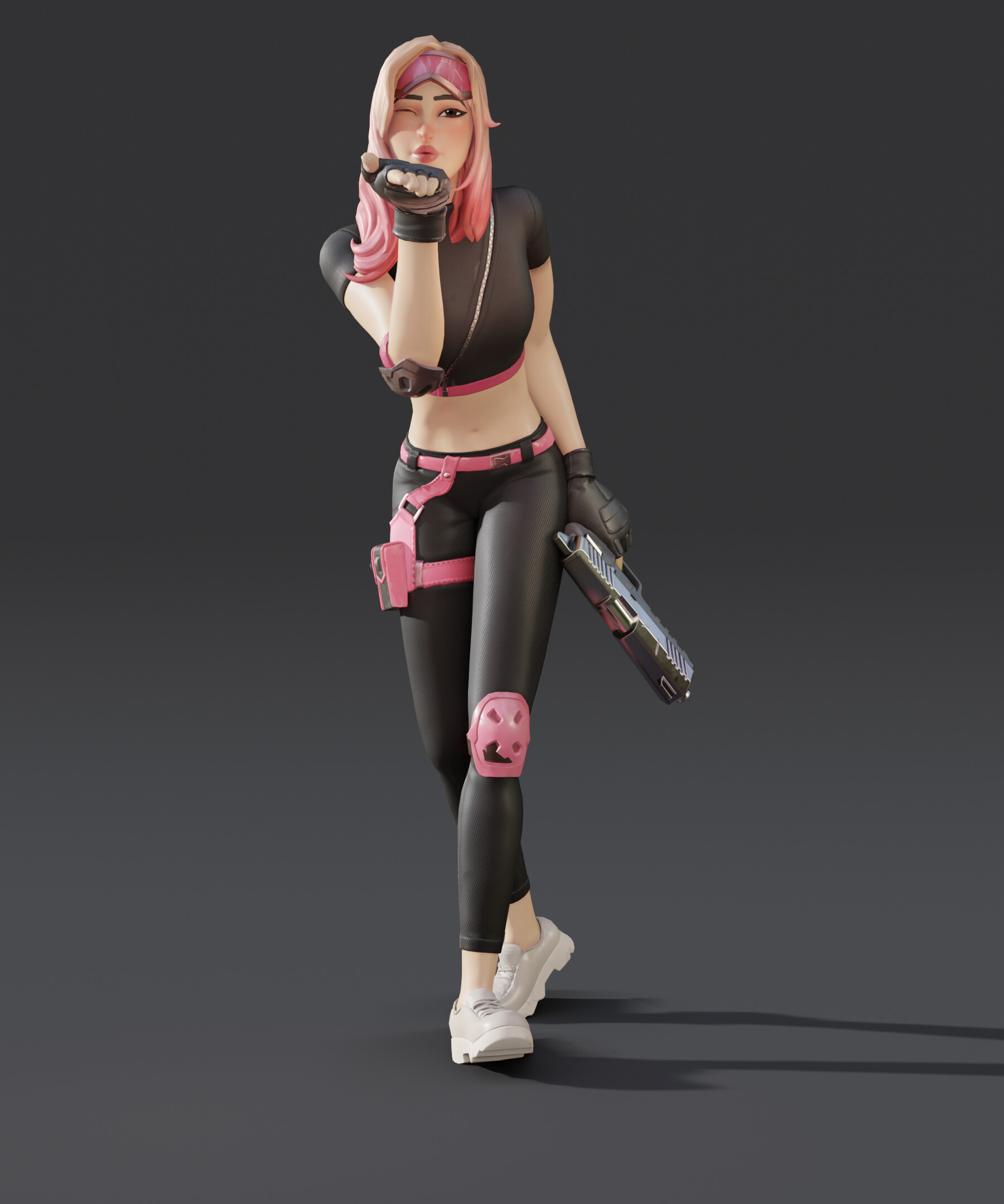 Athleisure Assassin Fortnite wallpapers