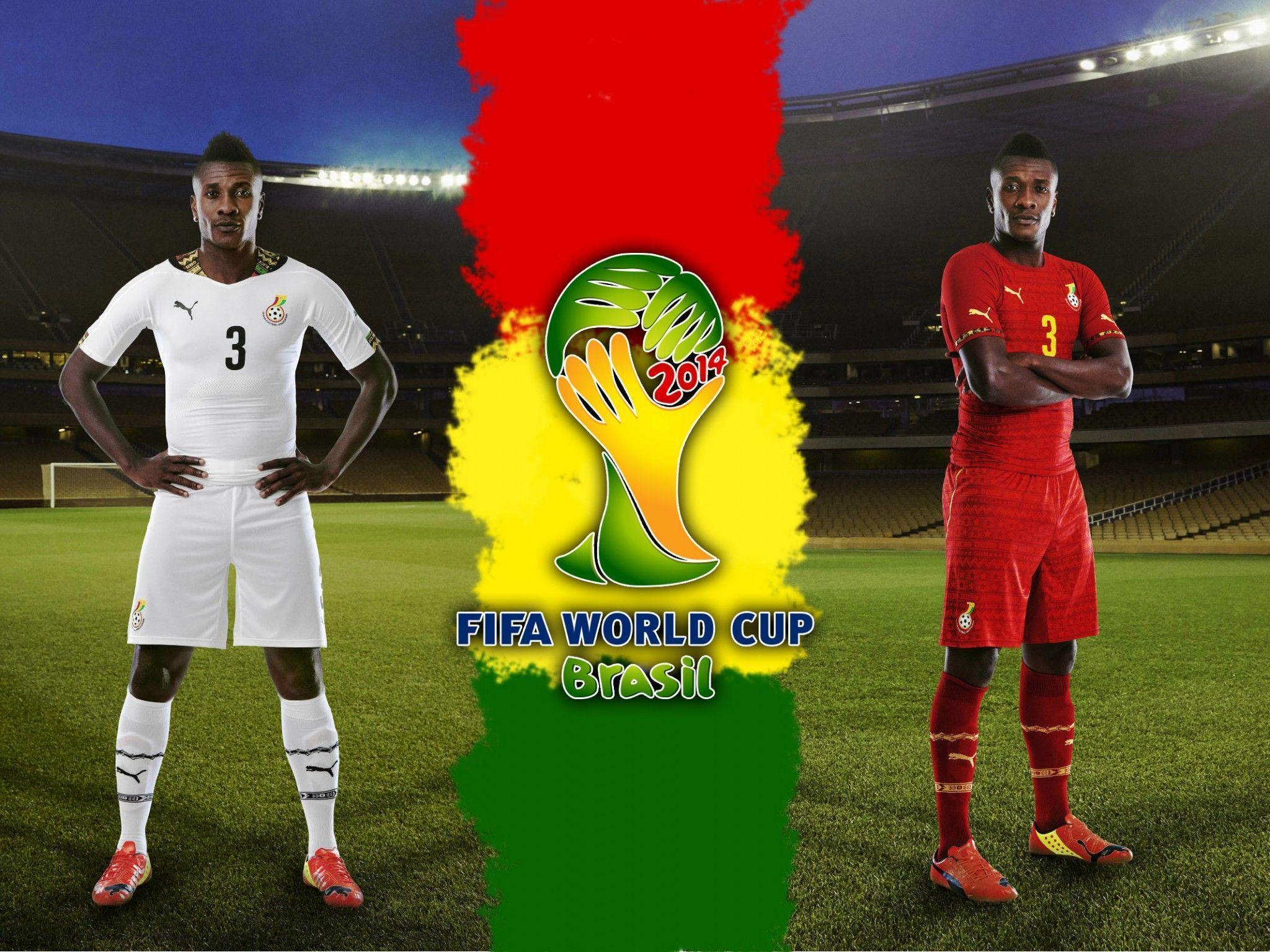 Ghana at the World Cup in Brazil 2014 wallpapers and image